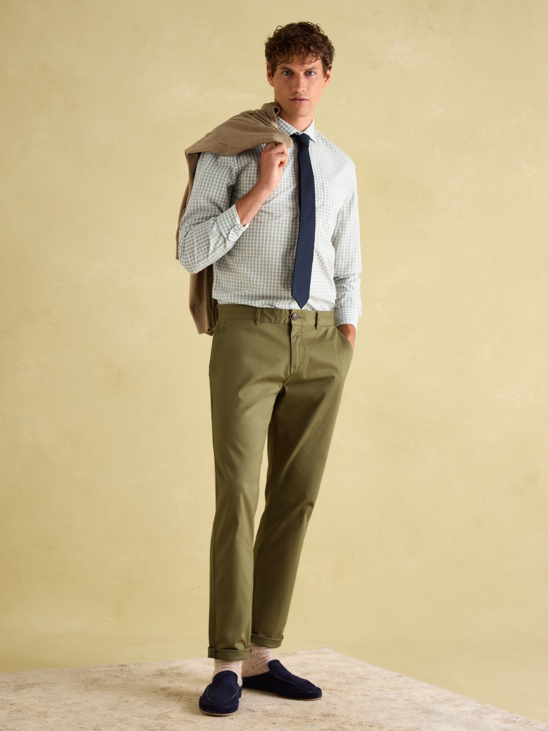Green Check Cotton Shirt - Image 6 of 9