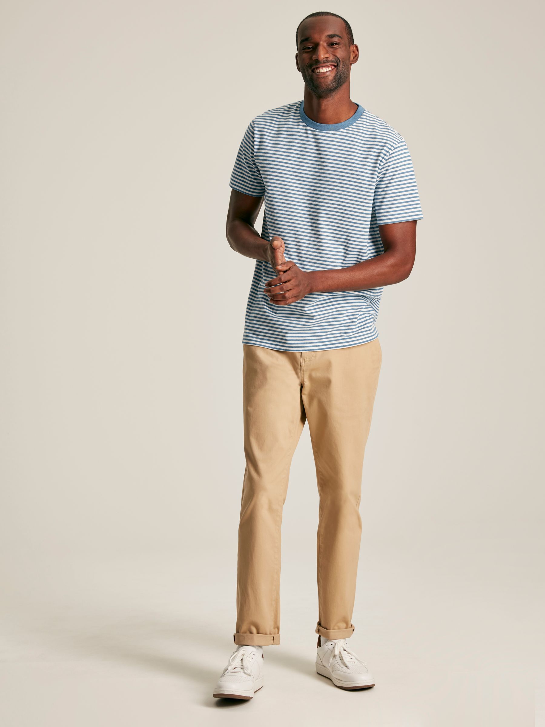 Boathouse Blue Stripe Jersey Crew Neck T-Shirt - Image 3 of 7