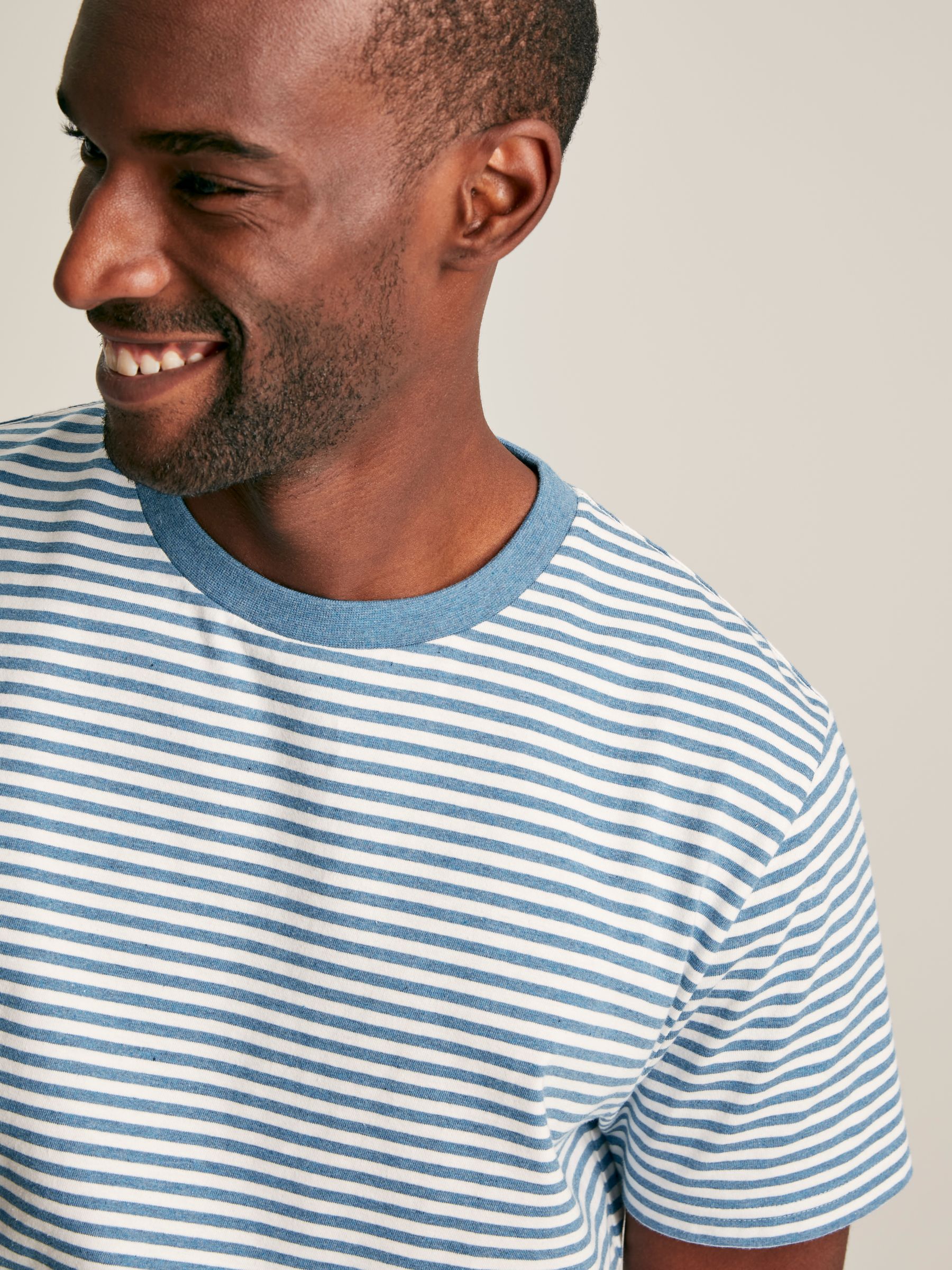 Boathouse Blue Stripe Jersey Crew Neck T-Shirt - Image 4 of 7