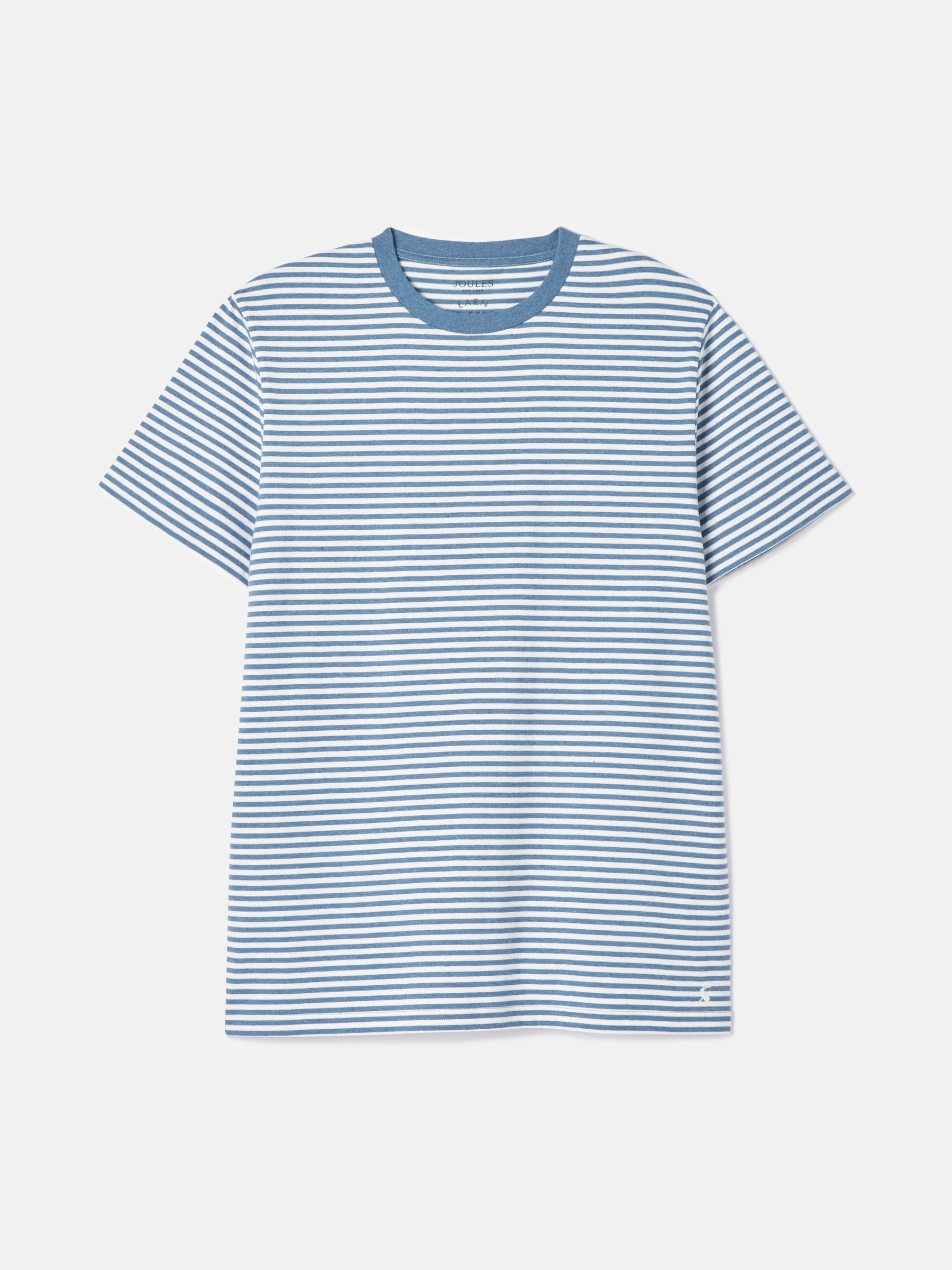 Boathouse Blue Stripe Jersey Crew Neck T-Shirt - Image 7 of 7