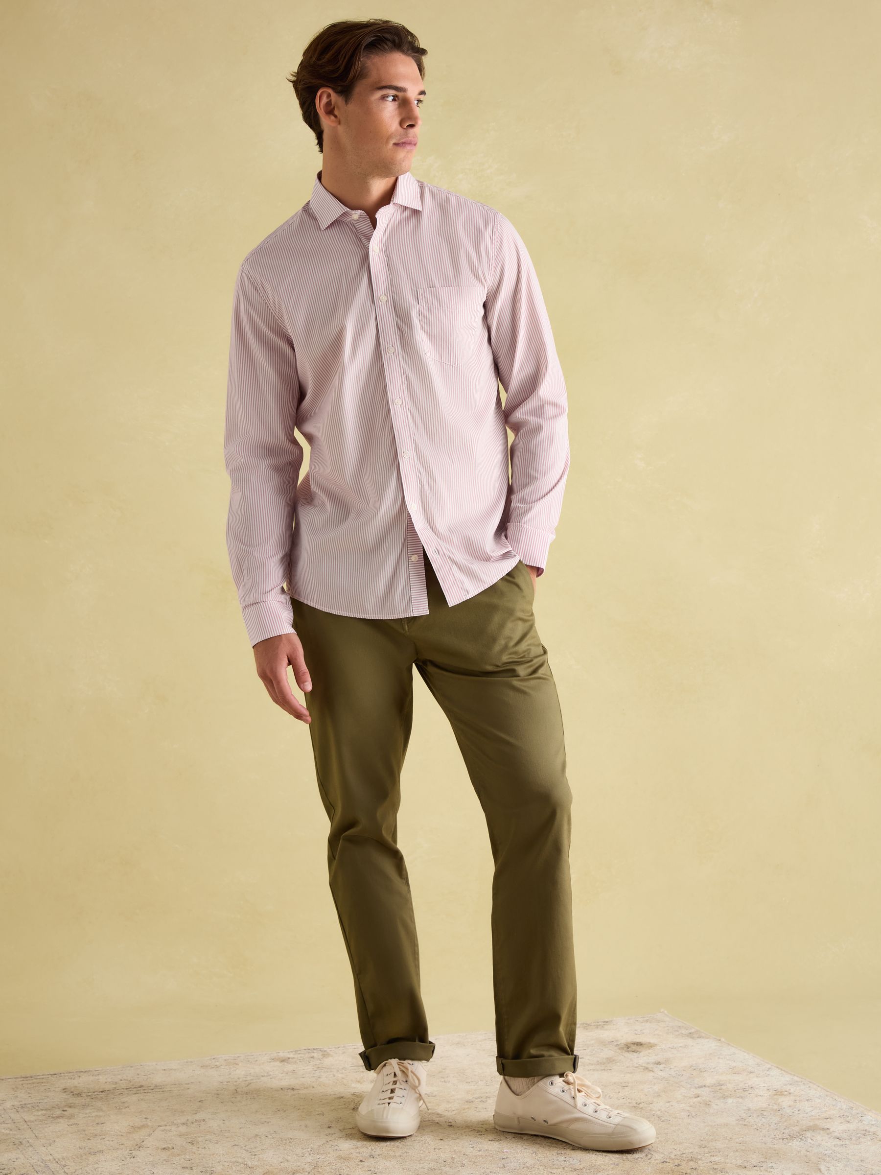Pink Stripe Cotton Shirt - Image 4 of 10
