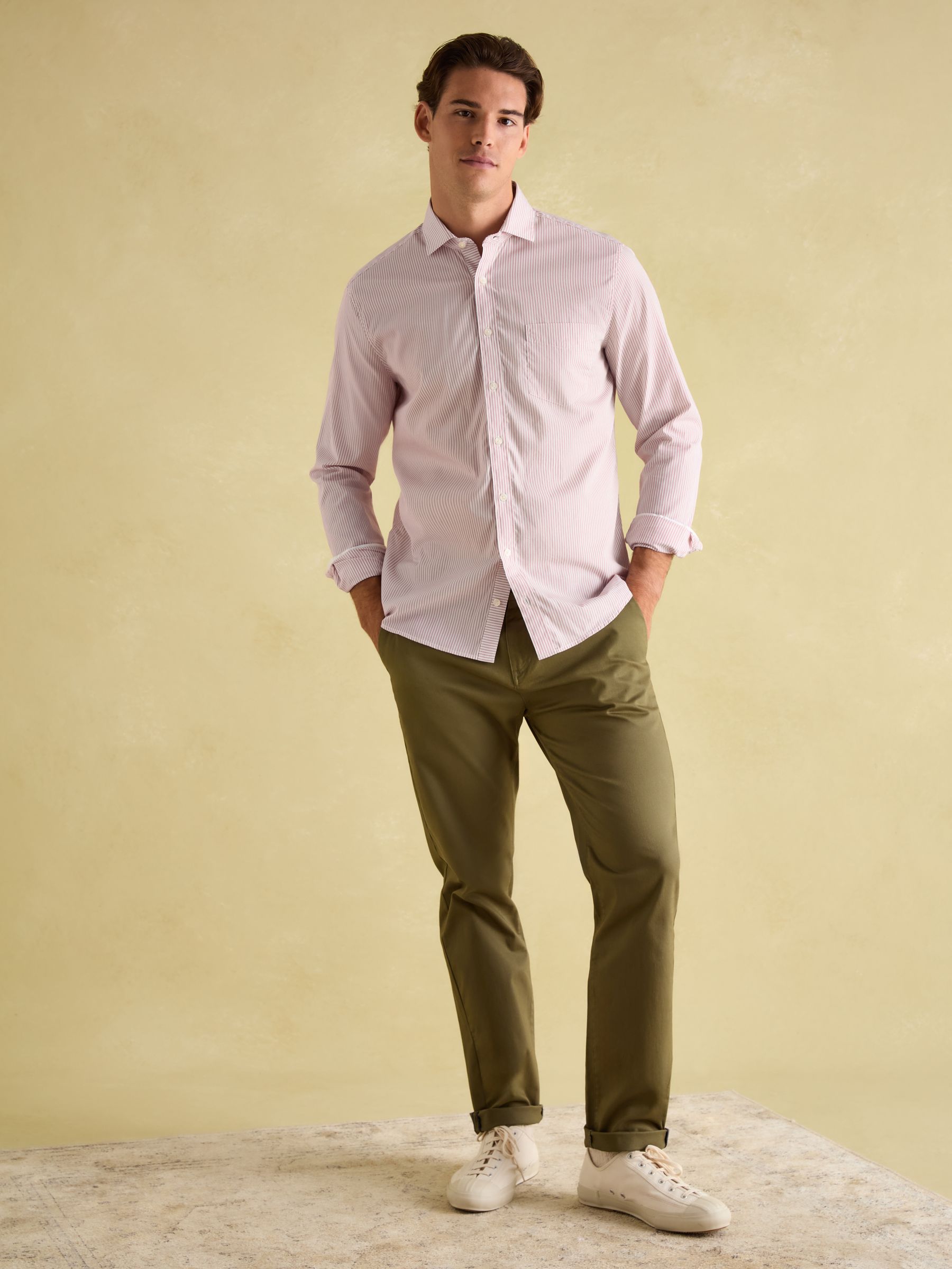 Pink Stripe Cotton Shirt - Image 7 of 10
