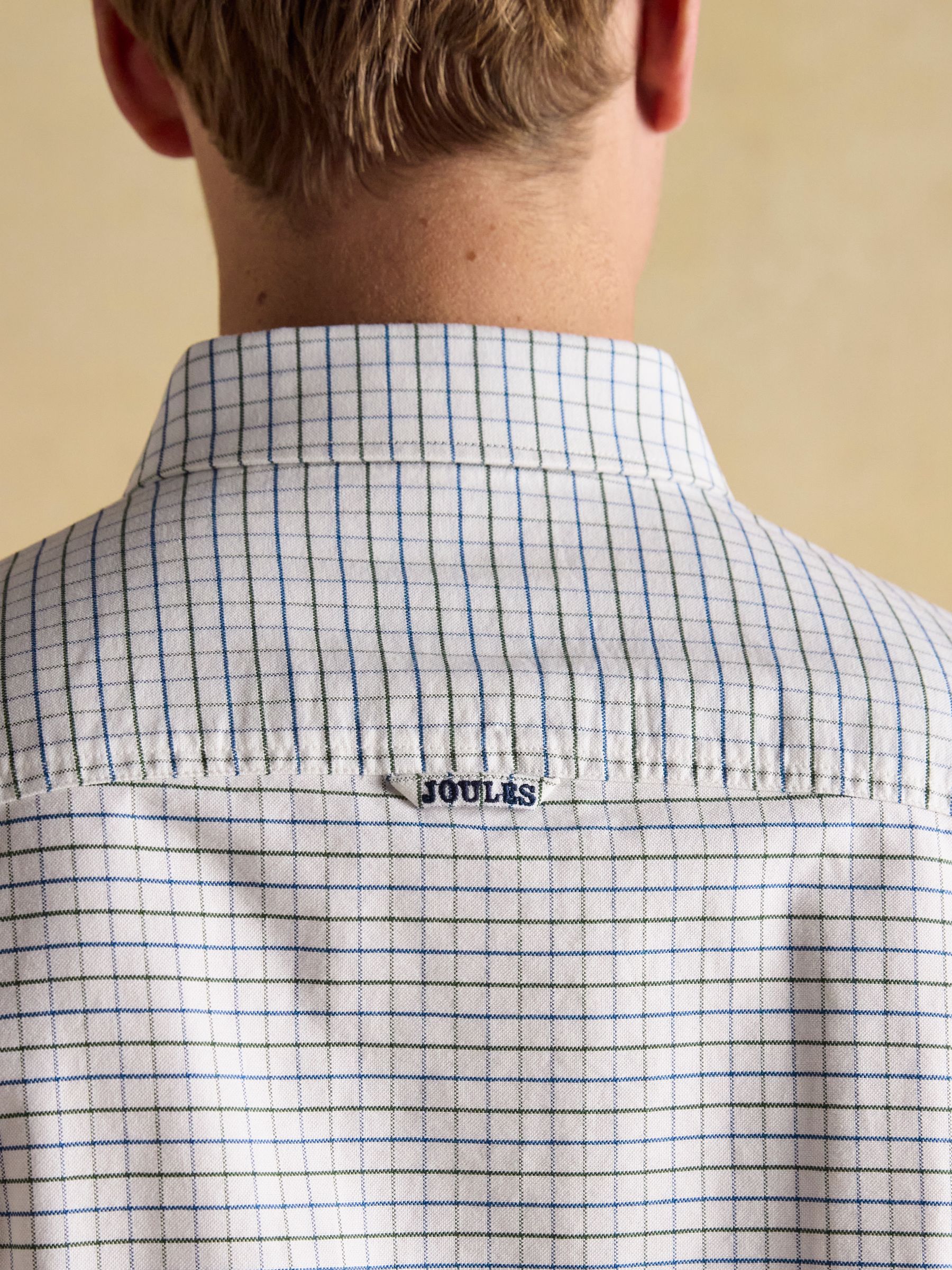 Oxford Green Check Long Sleeve Classic Fit Shirt - Image 10 of 11