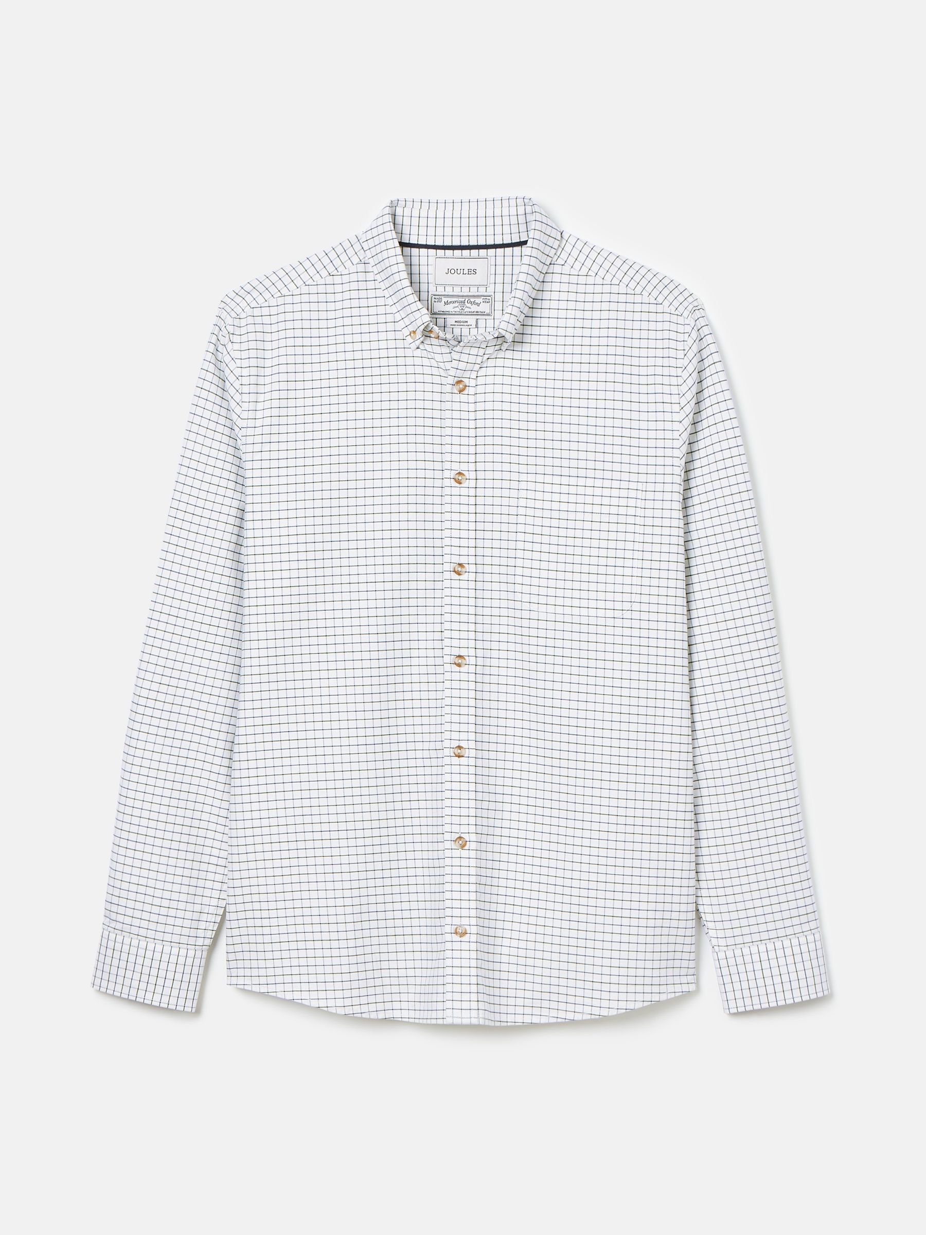 Oxford Green Check Long Sleeve Classic Fit Shirt - Image 11 of 11