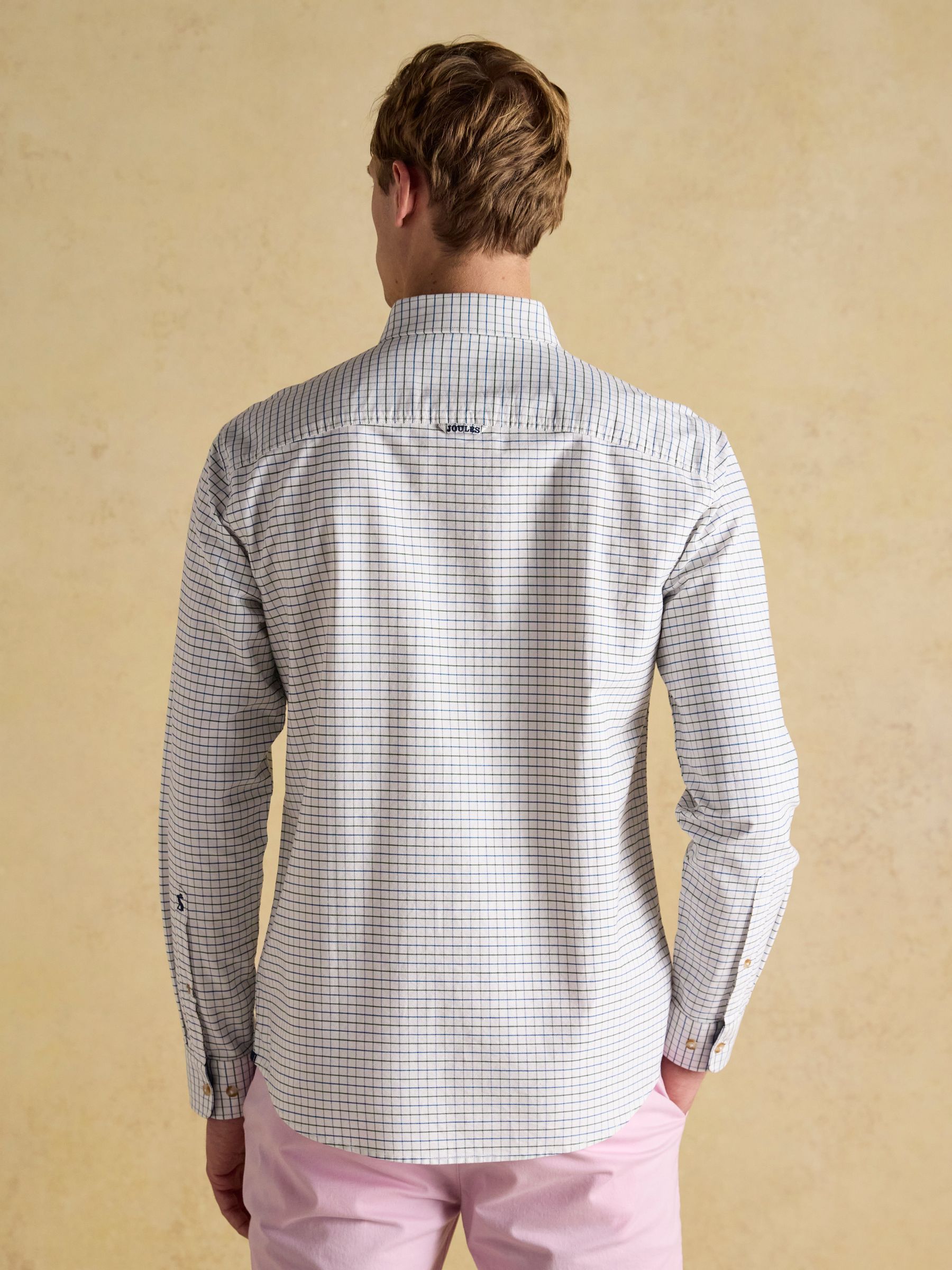 Oxford Green Check Long Sleeve Classic Fit Shirt - Image 3 of 11