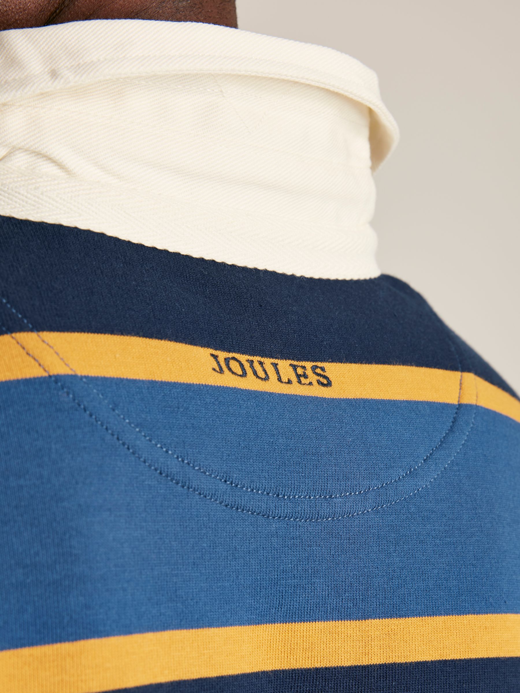 Onside Navy/Yellow Striped Rugby Shirt - Image 5 of 9