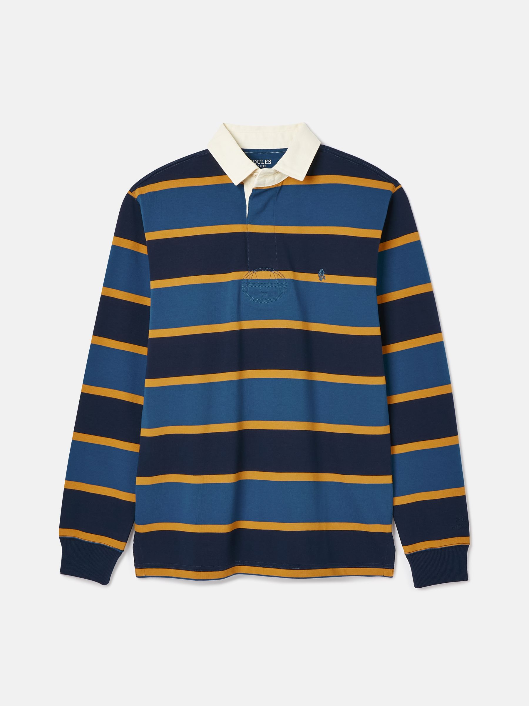 Onside Navy/Yellow Striped Rugby Shirt - Image 9 of 9