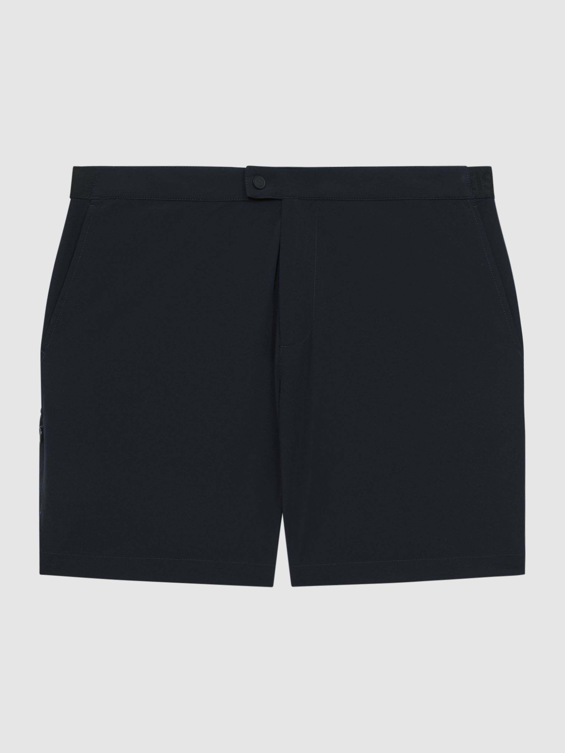 Elasticated Waistband Shorts in Navy - Image 2 of 8 Elasticated Waistband Shorts in Navy - Image 2 of 8