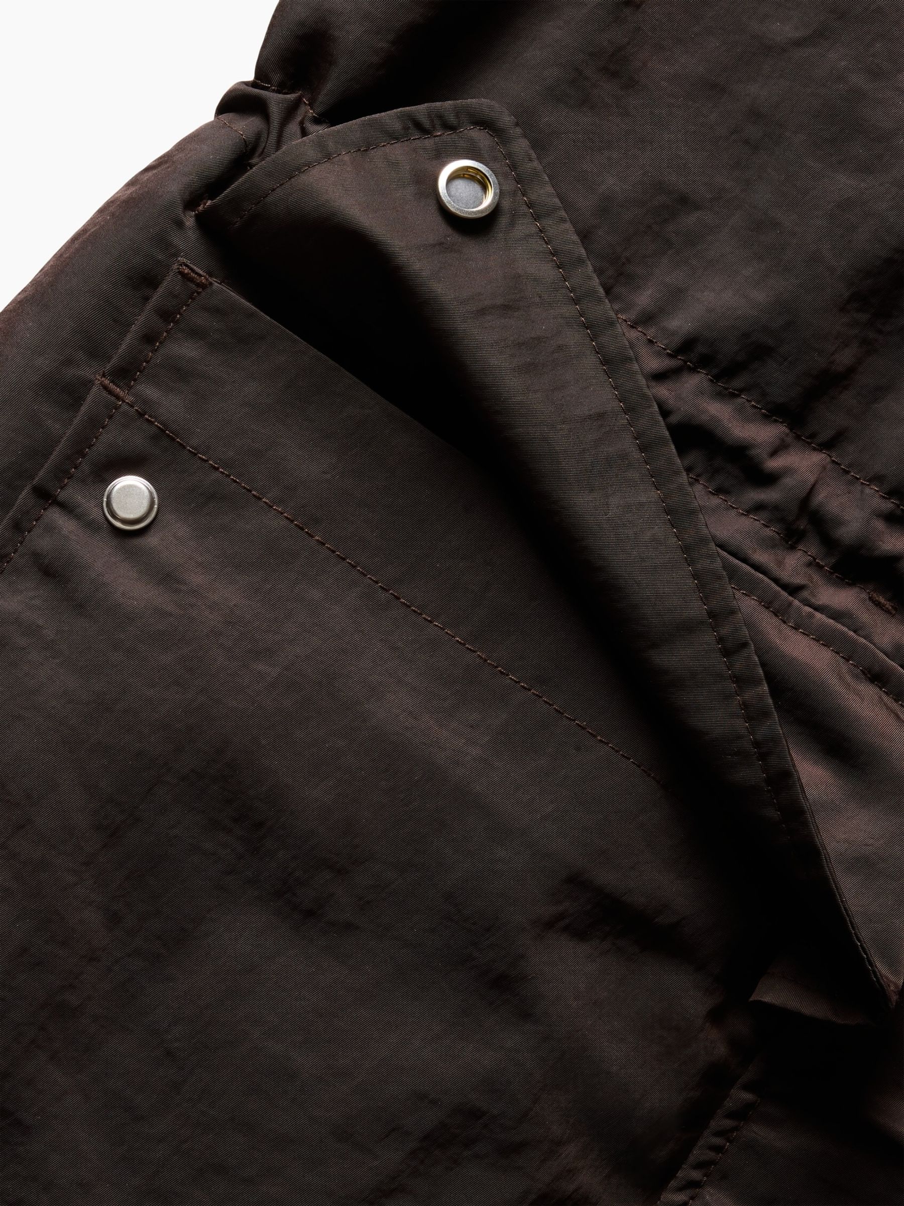 Gap x Victoria Beckham Brown Oversized Parka Jacket - Image 6 of 7