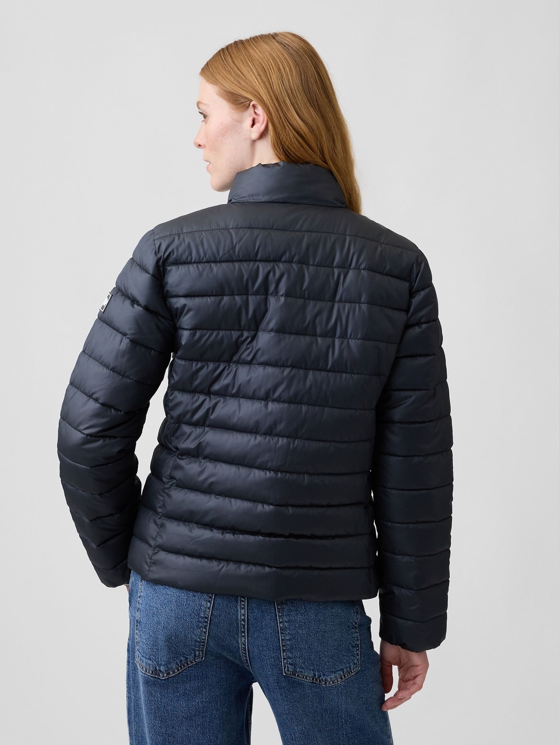 Black Relaxed Puffer Jacket - Image 2 of 4 Black Relaxed Puffer Jacket - Image 2 of 4