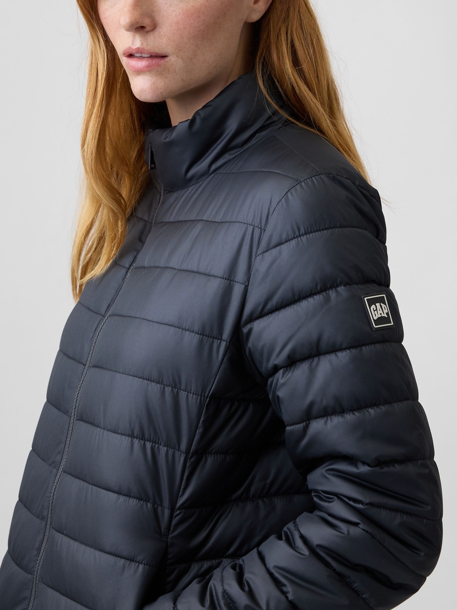 Black Relaxed Puffer Jacket - Image 4 of 4 Black Relaxed Puffer Jacket - Image 4 of 4