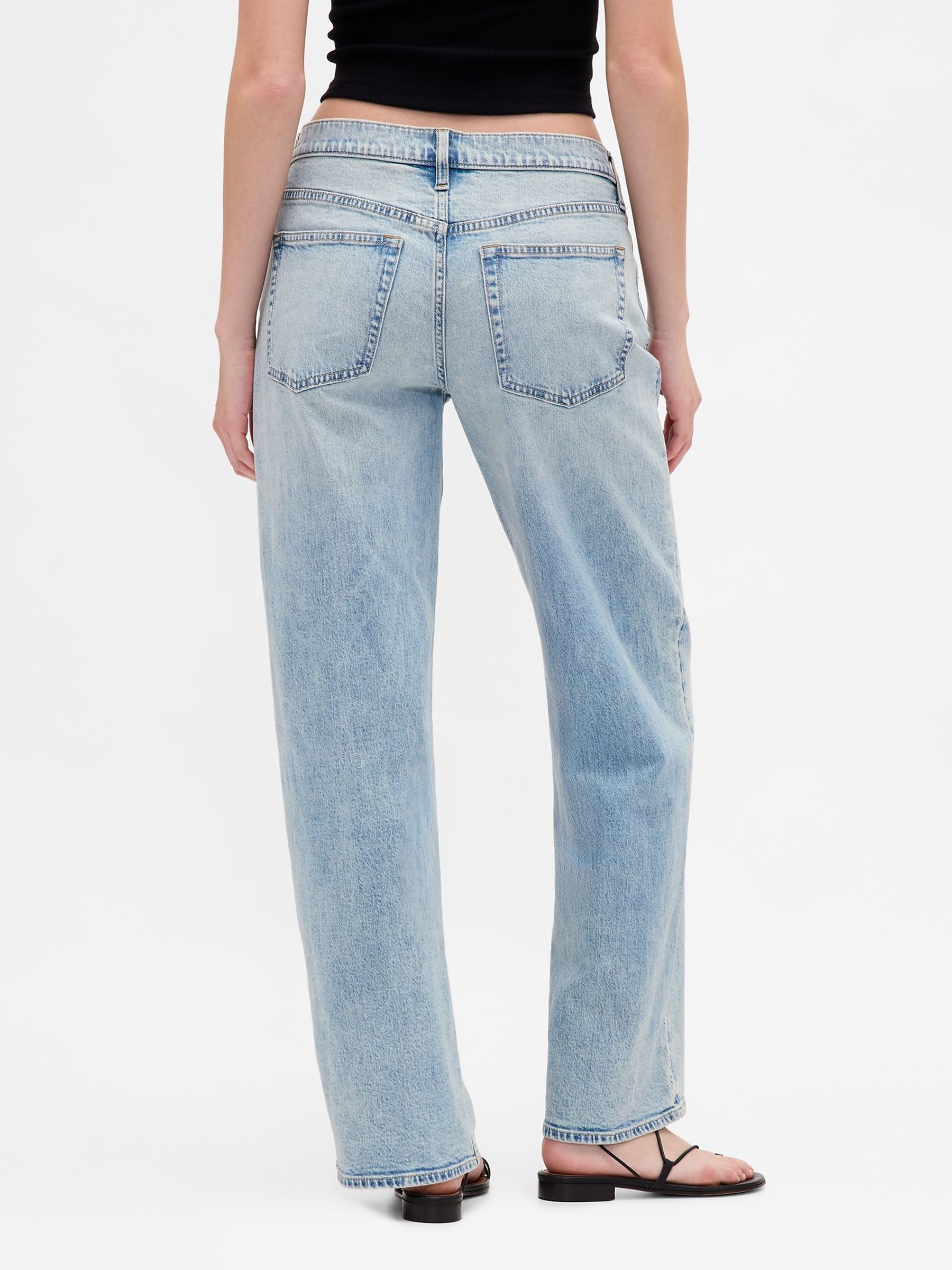Light Blue Wash Low Rise '90s Loose Jeans - Image 4 of 4