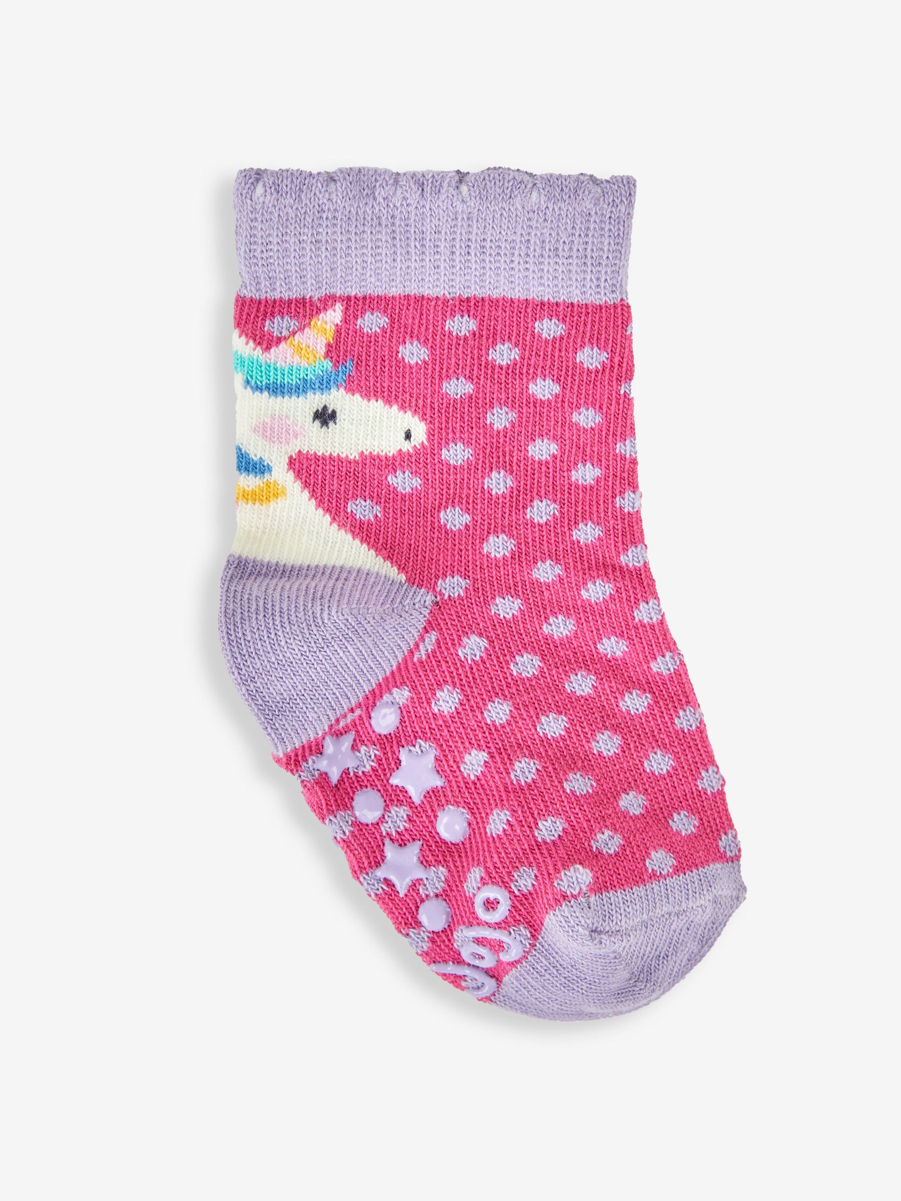 Lilac 3-Pack Unicorn Socks - Image 3 of 5