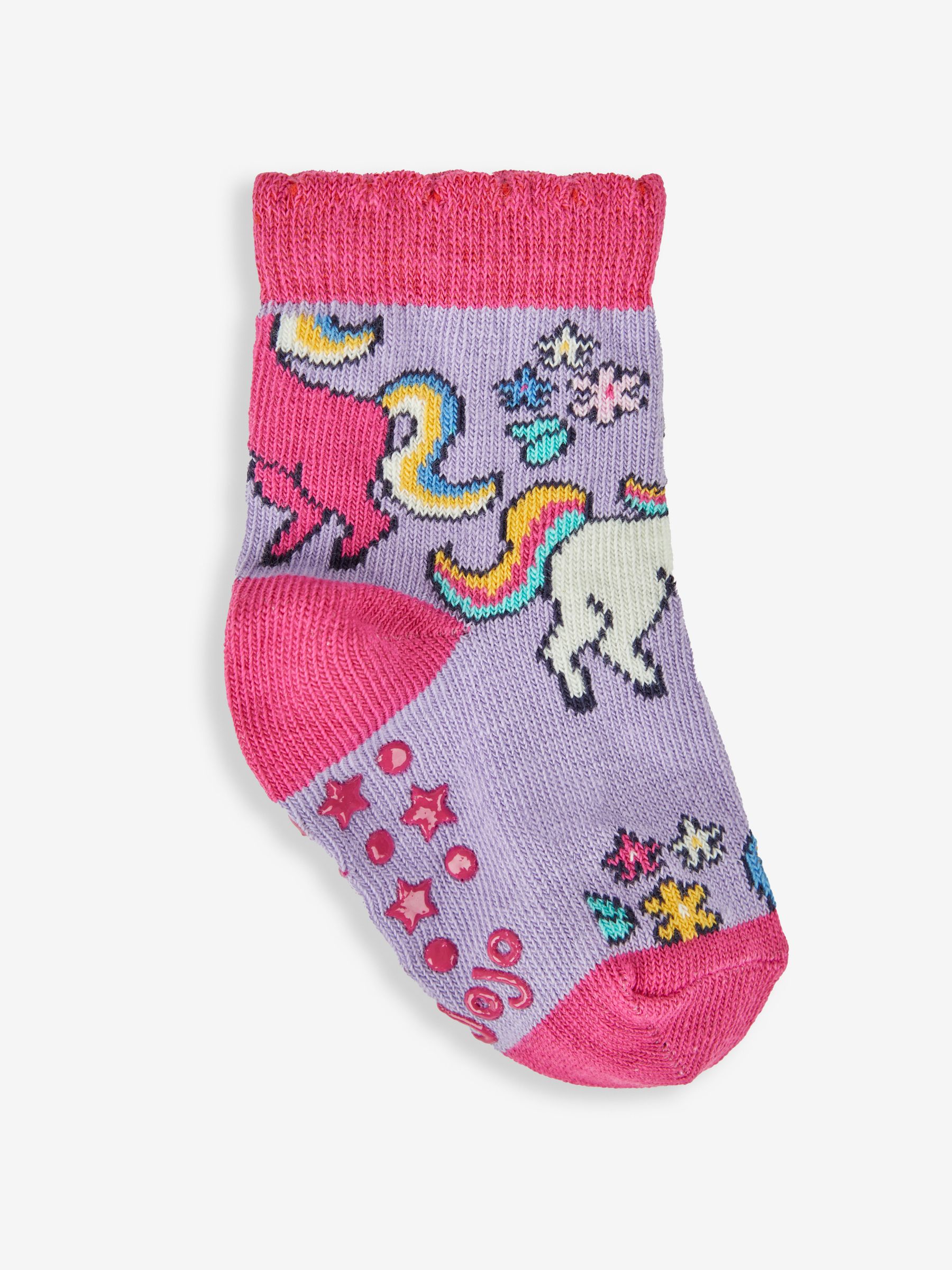 Lilac 3-Pack Unicorn Socks - Image 4 of 5