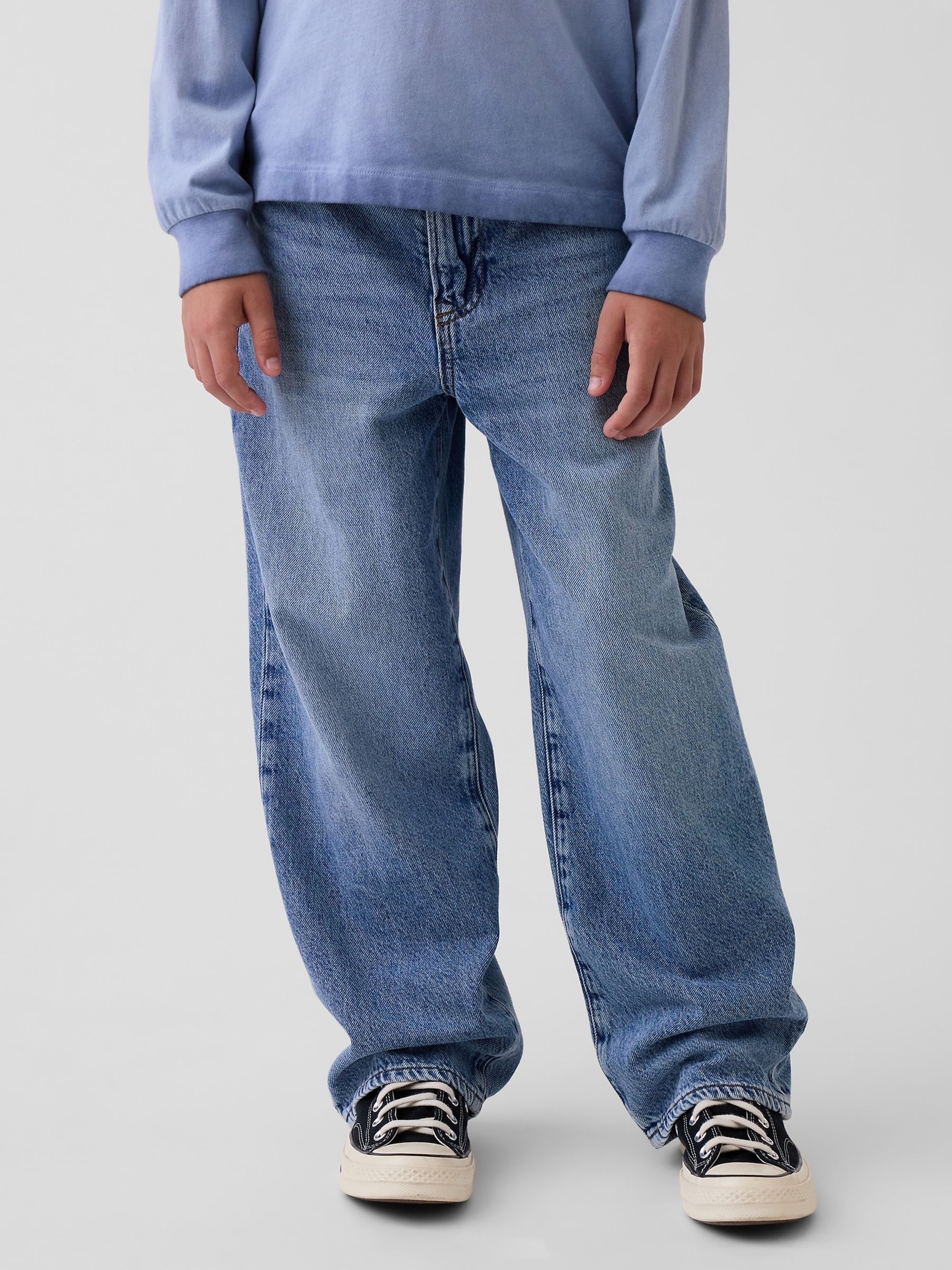 Light Wash Baggy Jeans - Image 1 of 6