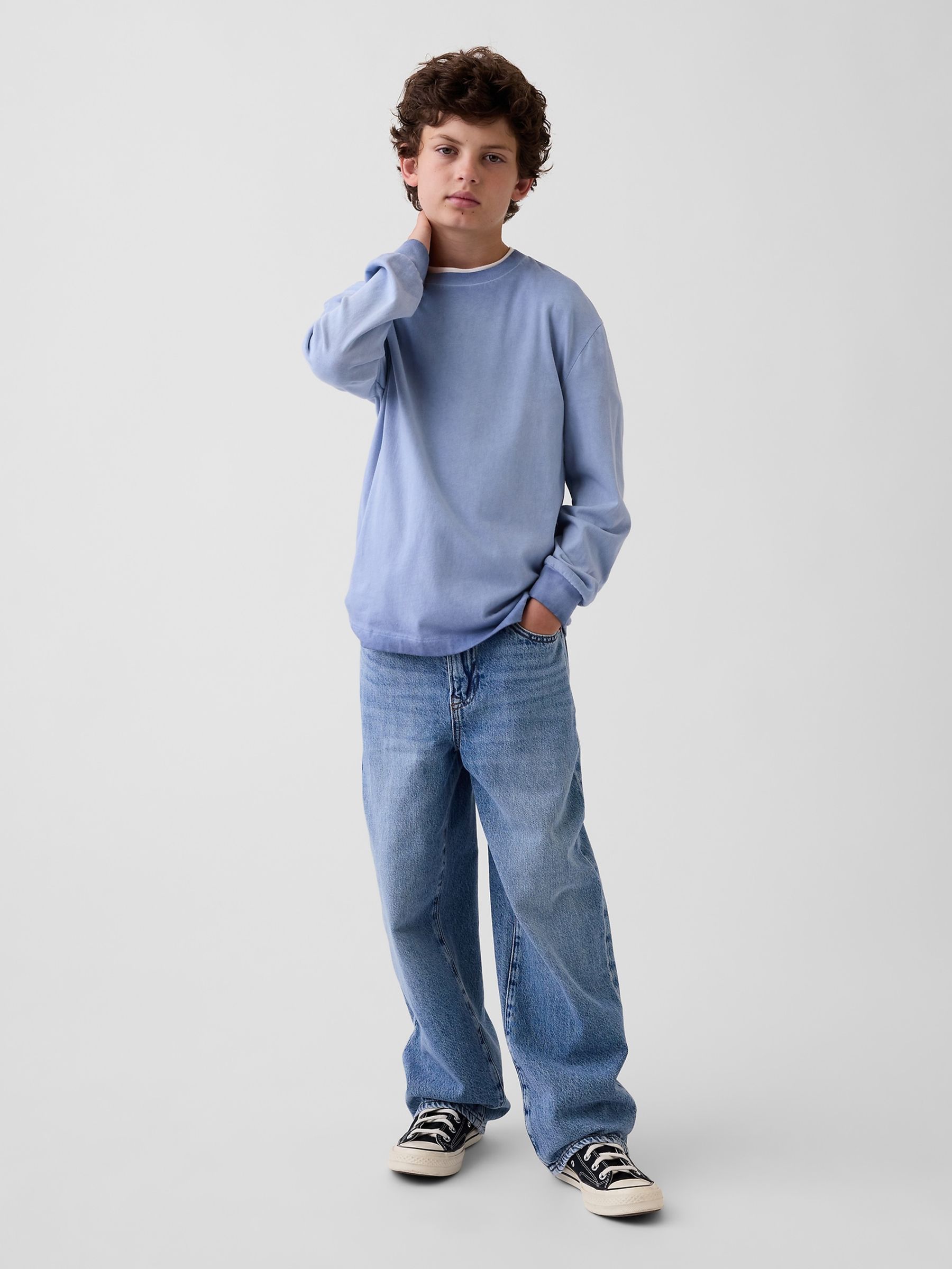 Light Wash Baggy Jeans - Image 3 of 6