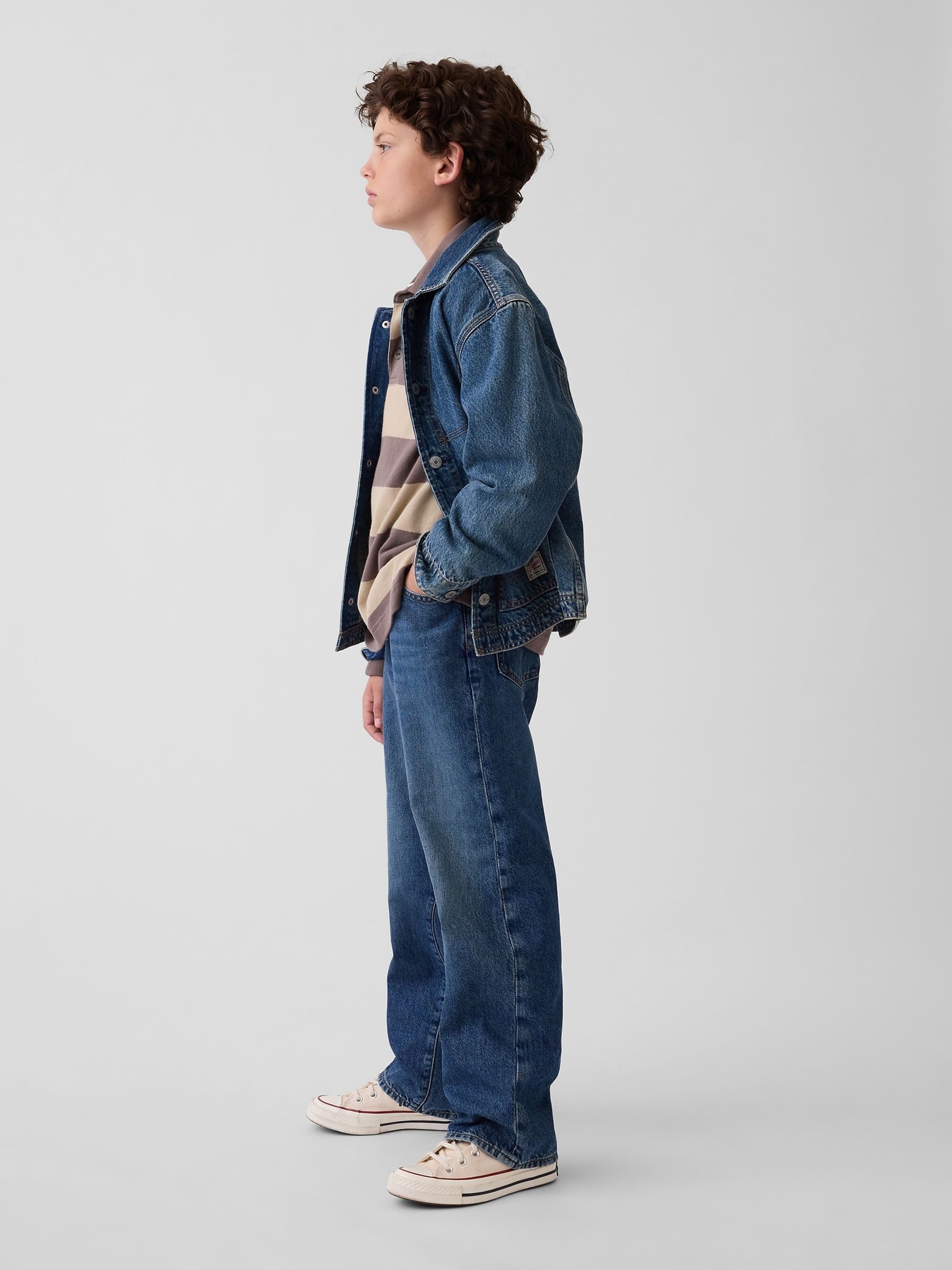 Dark Wash 90's Loose Jeans - Image 4 of 6