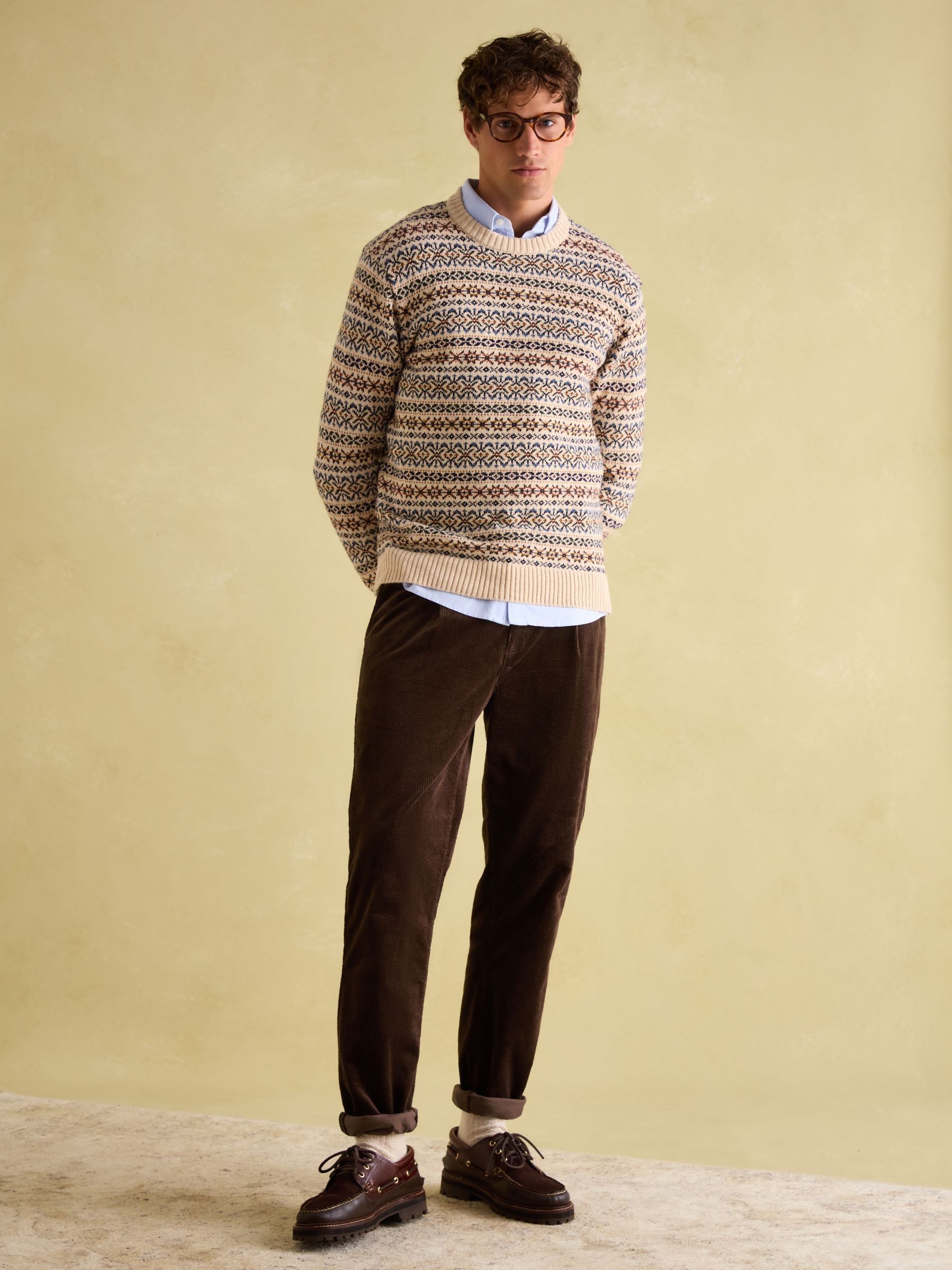 Oaksey Brown Jumbo Cord Trousers - Image 3 of 6