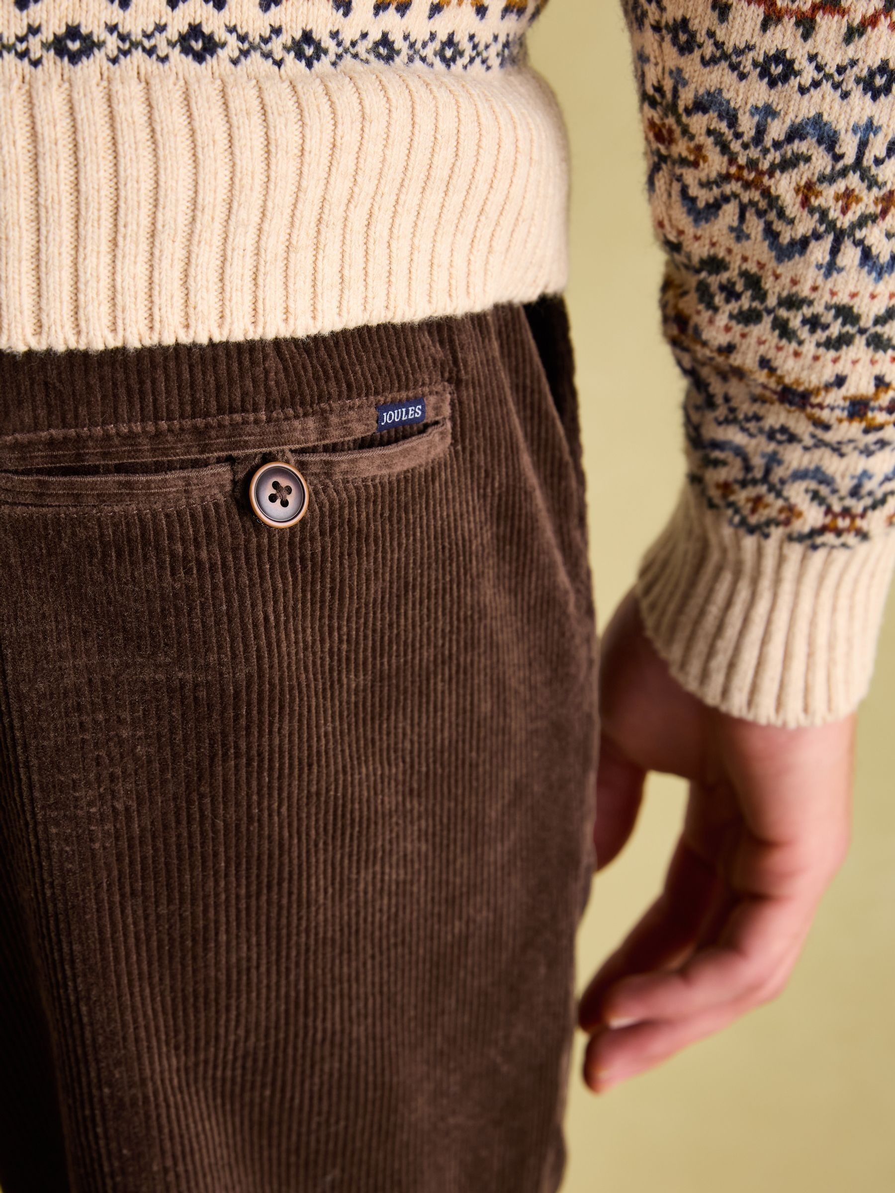 Oaksey Brown Jumbo Cord Trousers - Image 5 of 6