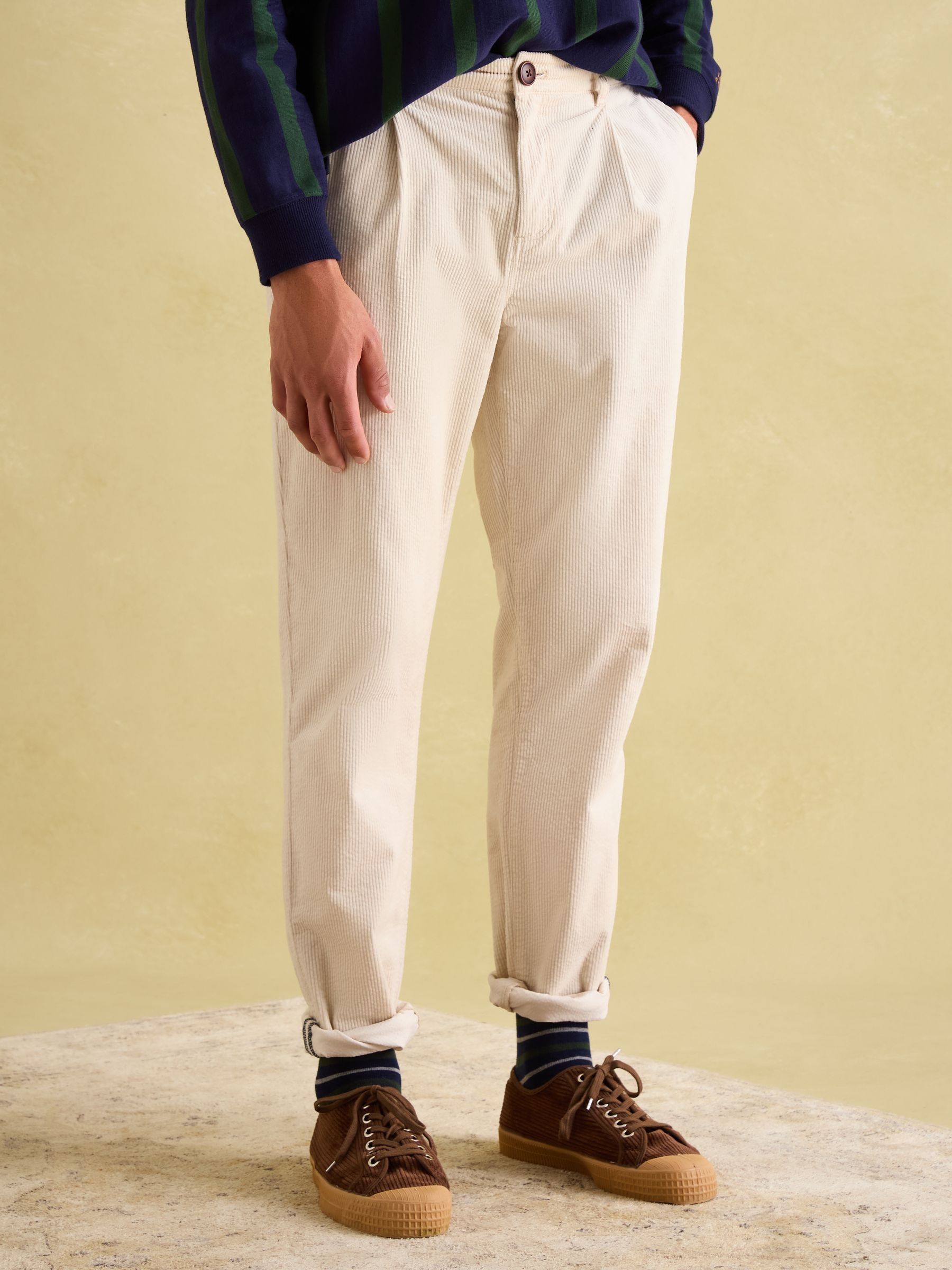 Oaksey Cream Jumbo Cord Trousers - Image 1 of 6