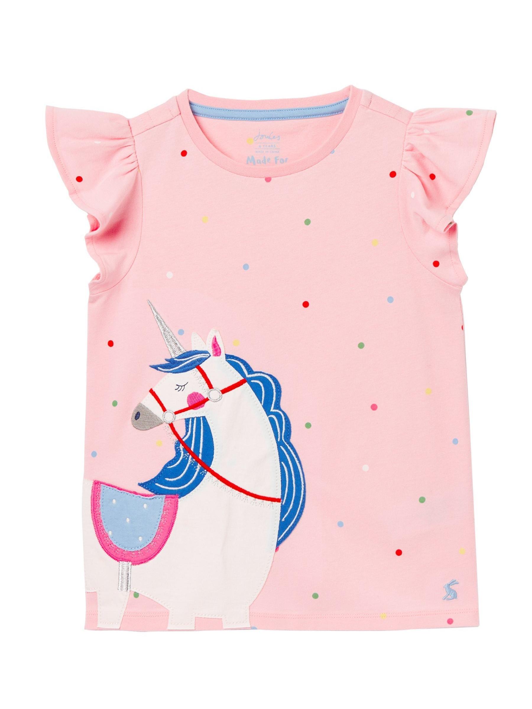 Astra Pink Flutter Short Sleeve T-Shirt - Image 1 of 6 Astra Pink Flutter Short Sleeve T-Shirt - Image 1 of 6