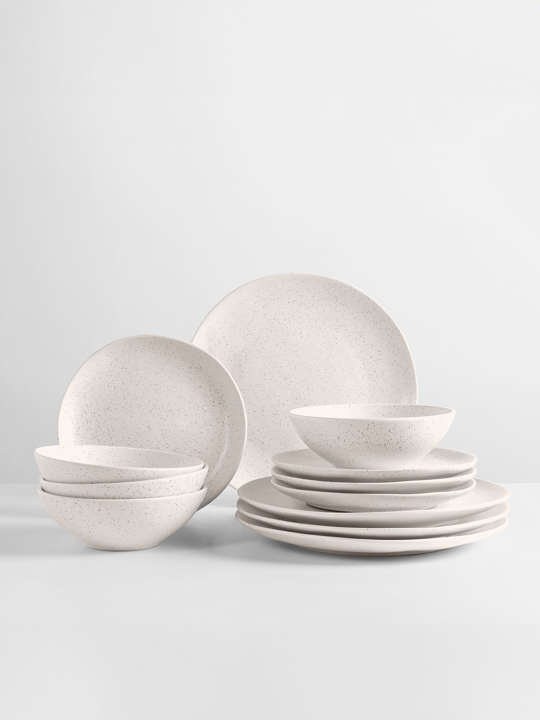 Broste Copenhagen 12 Piece Cream Nordic Dinnerware Set - Image 3 of 4