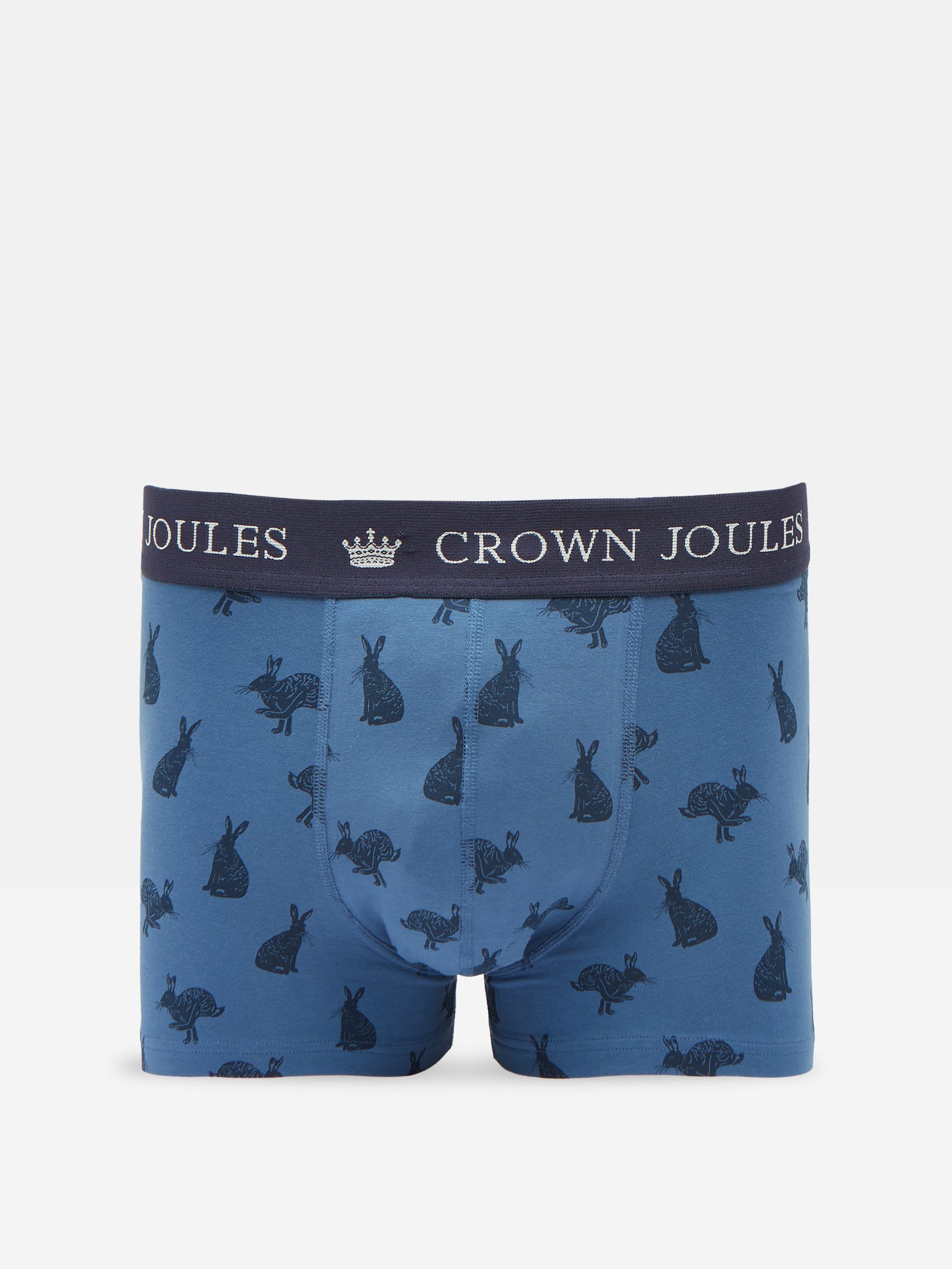 Crown Joules Navy Blue Pack of Two Cotton Boxers - Image 2 of 4