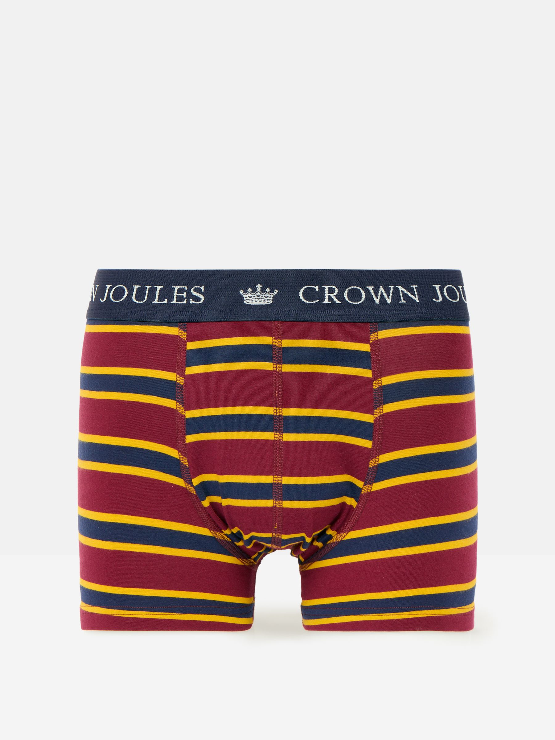 Crown Joules Navy/Red Pack of Two Cotton Boxers - Image 2 of 4