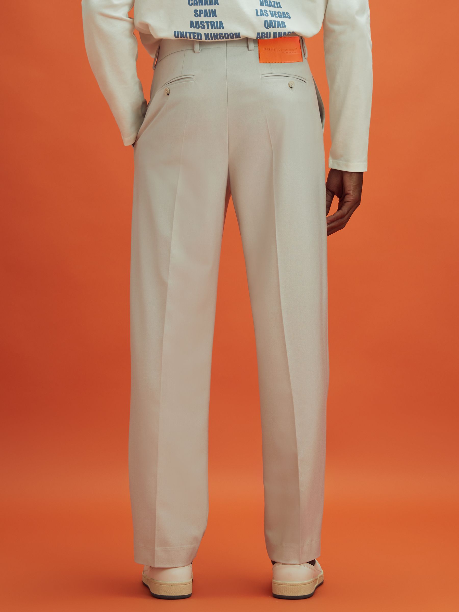 McLaren F1 Relaxed Twill Trousers in Stone - Image 5 of 6