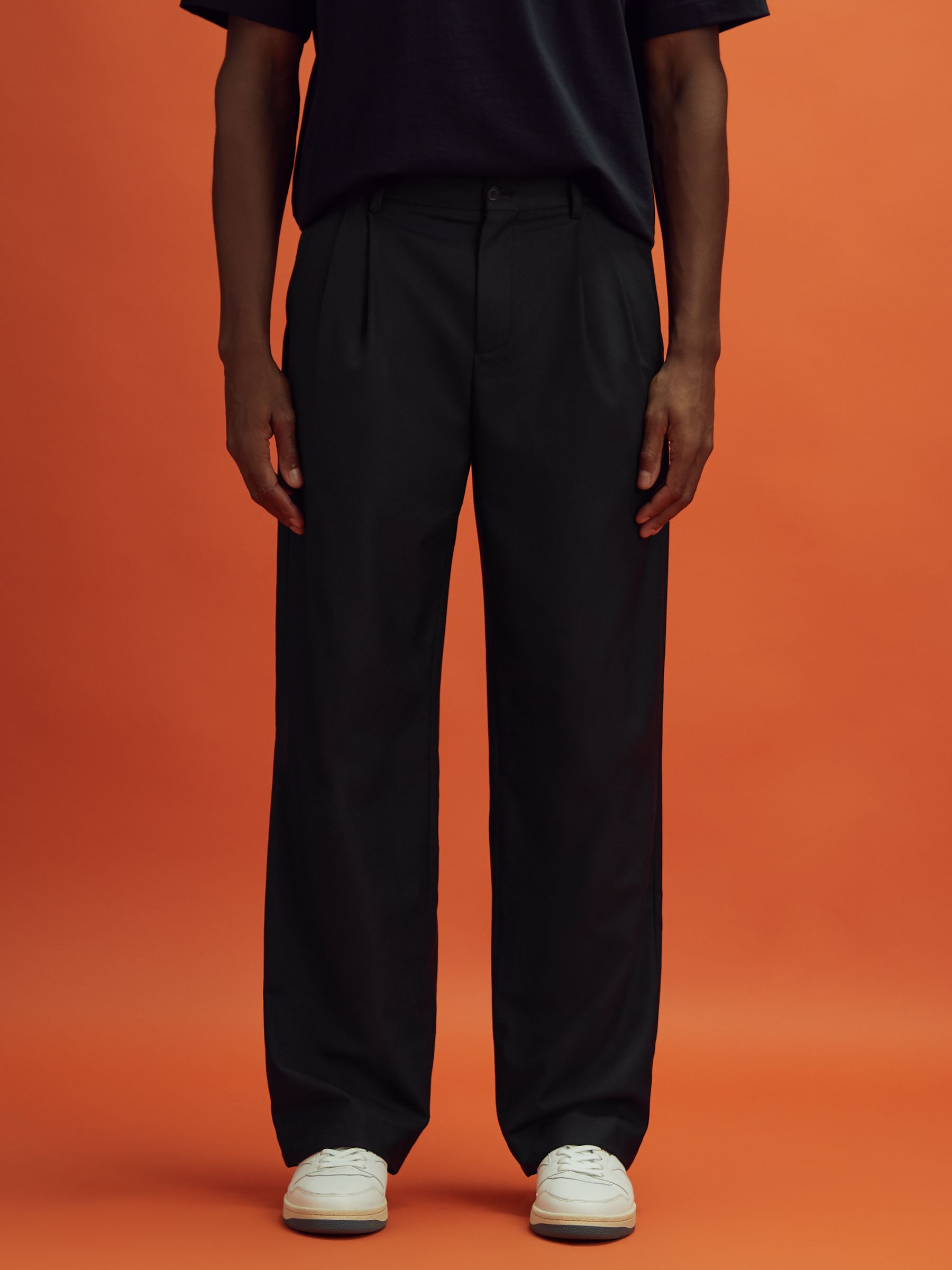 McLaren F1 Relaxed Twill Trousers in Black - Image 1 of 6