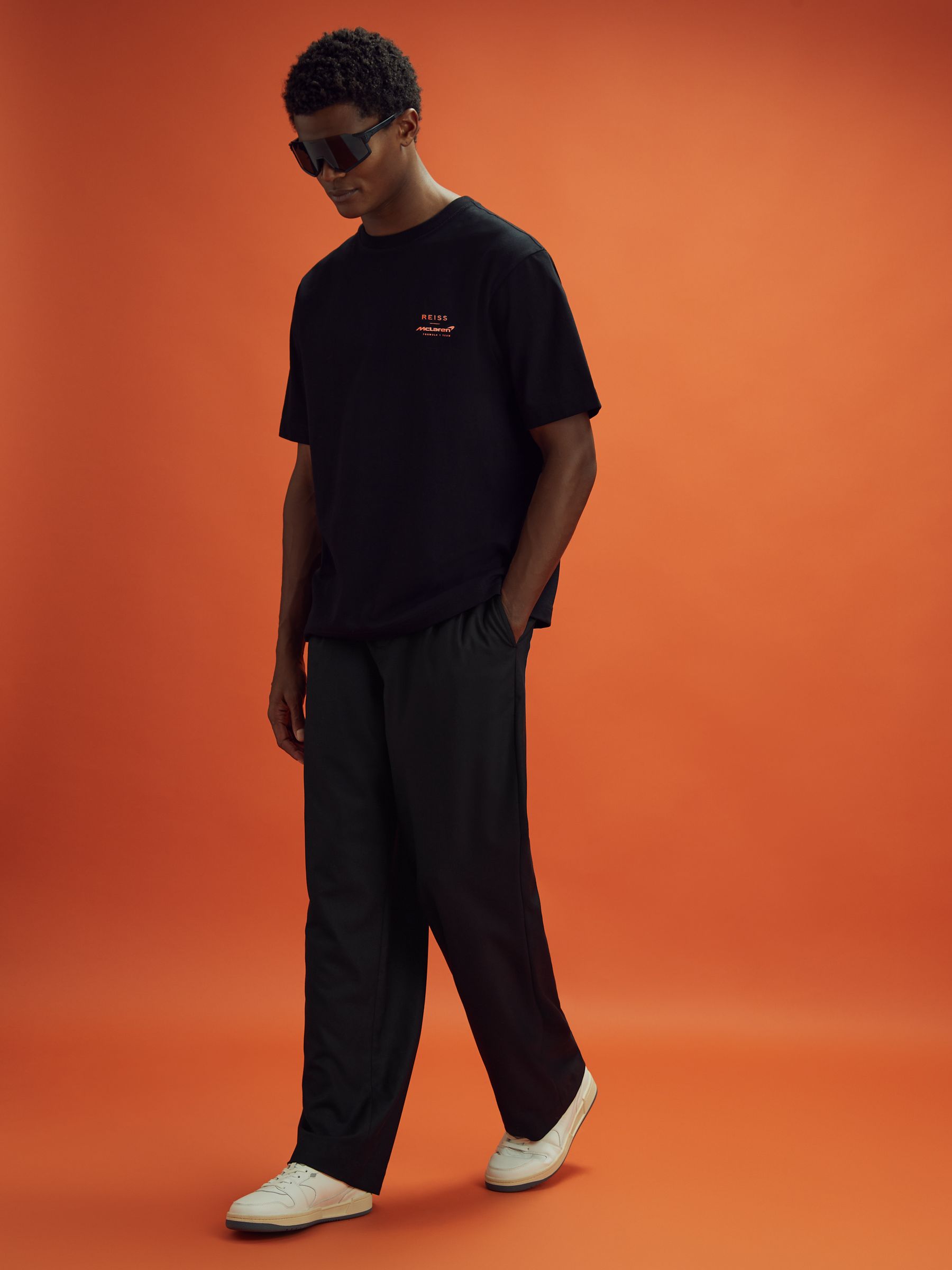 McLaren F1 Relaxed Twill Trousers in Black - Image 3 of 6