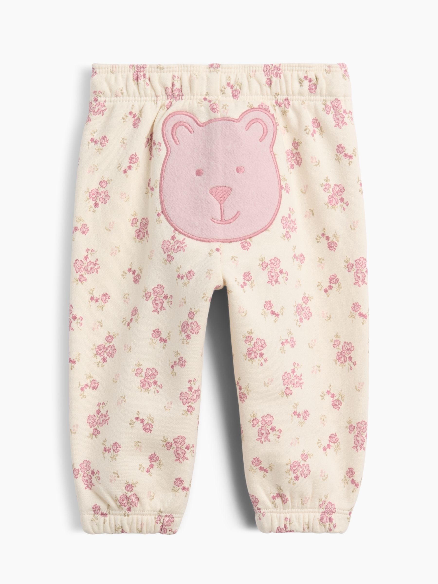 Cream Floral Baby VintageSoft Logo Joggers - Image 2 of 3