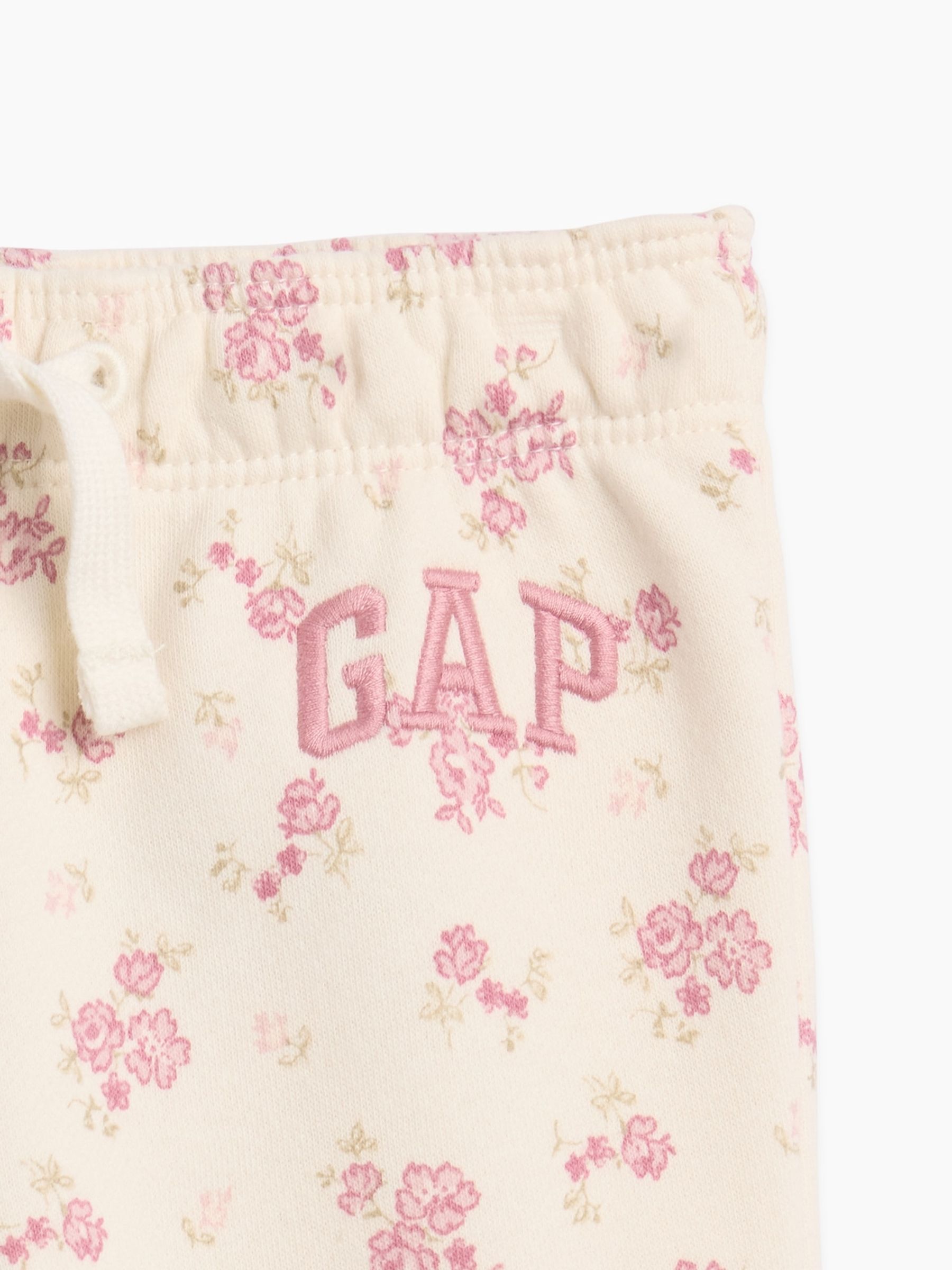Cream Floral Baby VintageSoft Logo Joggers - Image 3 of 3 Cream Floral Baby VintageSoft Logo Joggers - Image 3 of 3