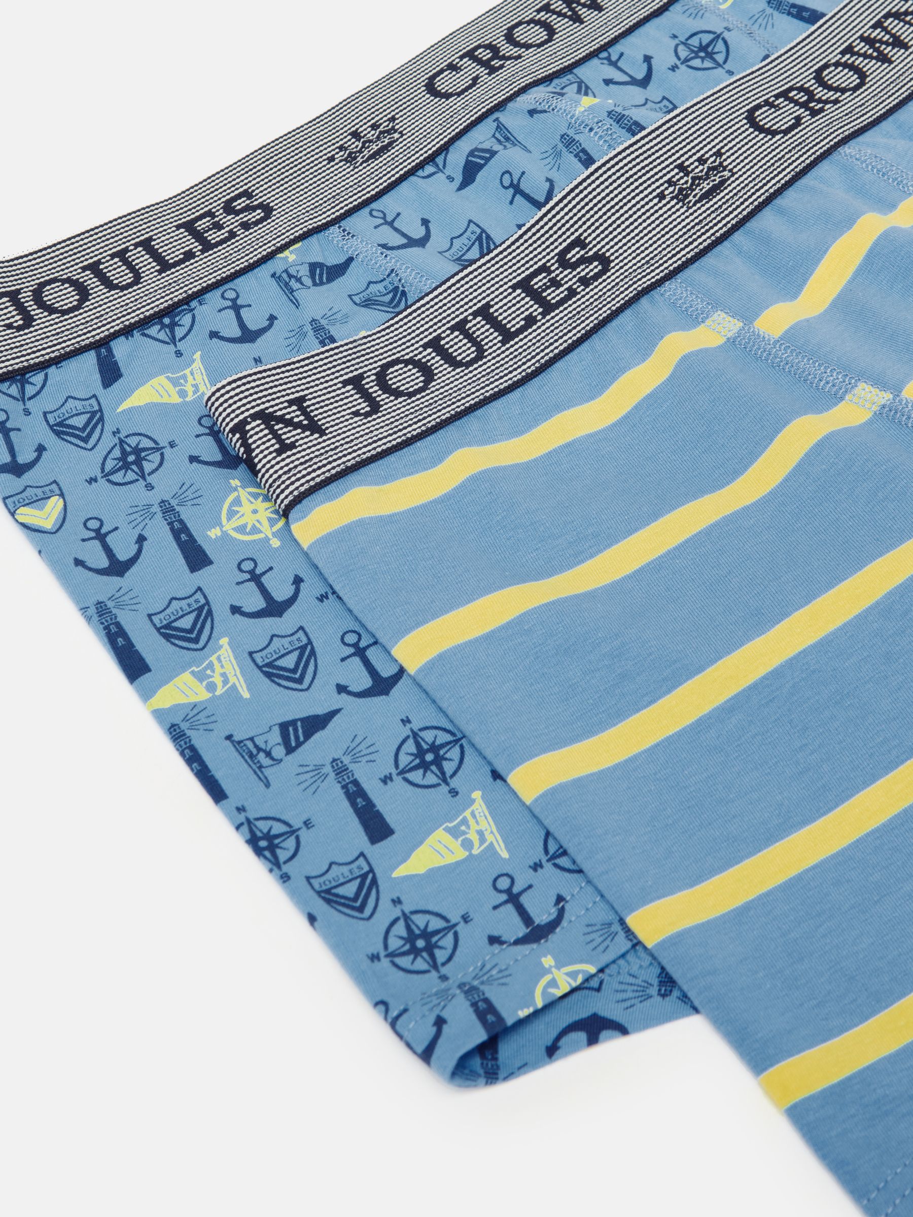 Crown Blue Sail Cotton Boxer Briefs 2 Pack - Image 4 of 4