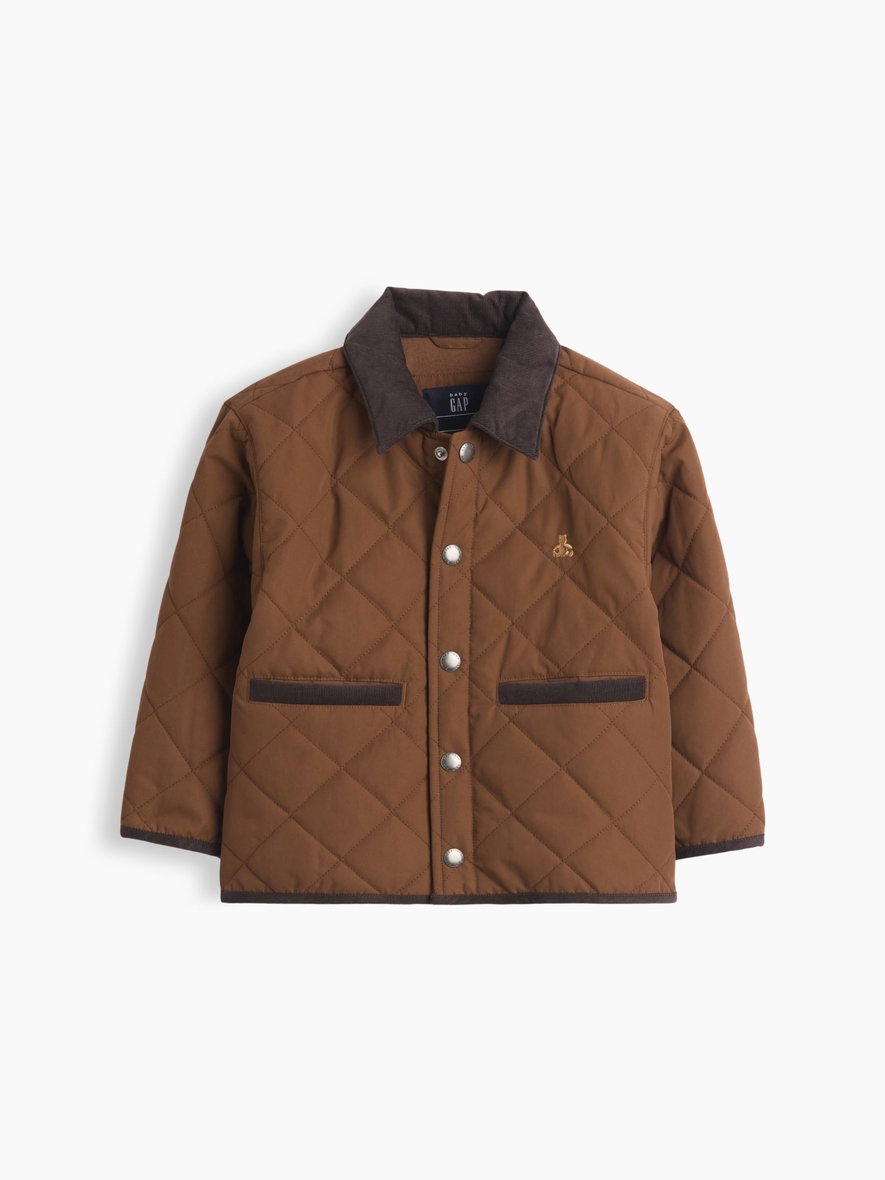 Brown Quilted Field Jacket - Image 1 of 2