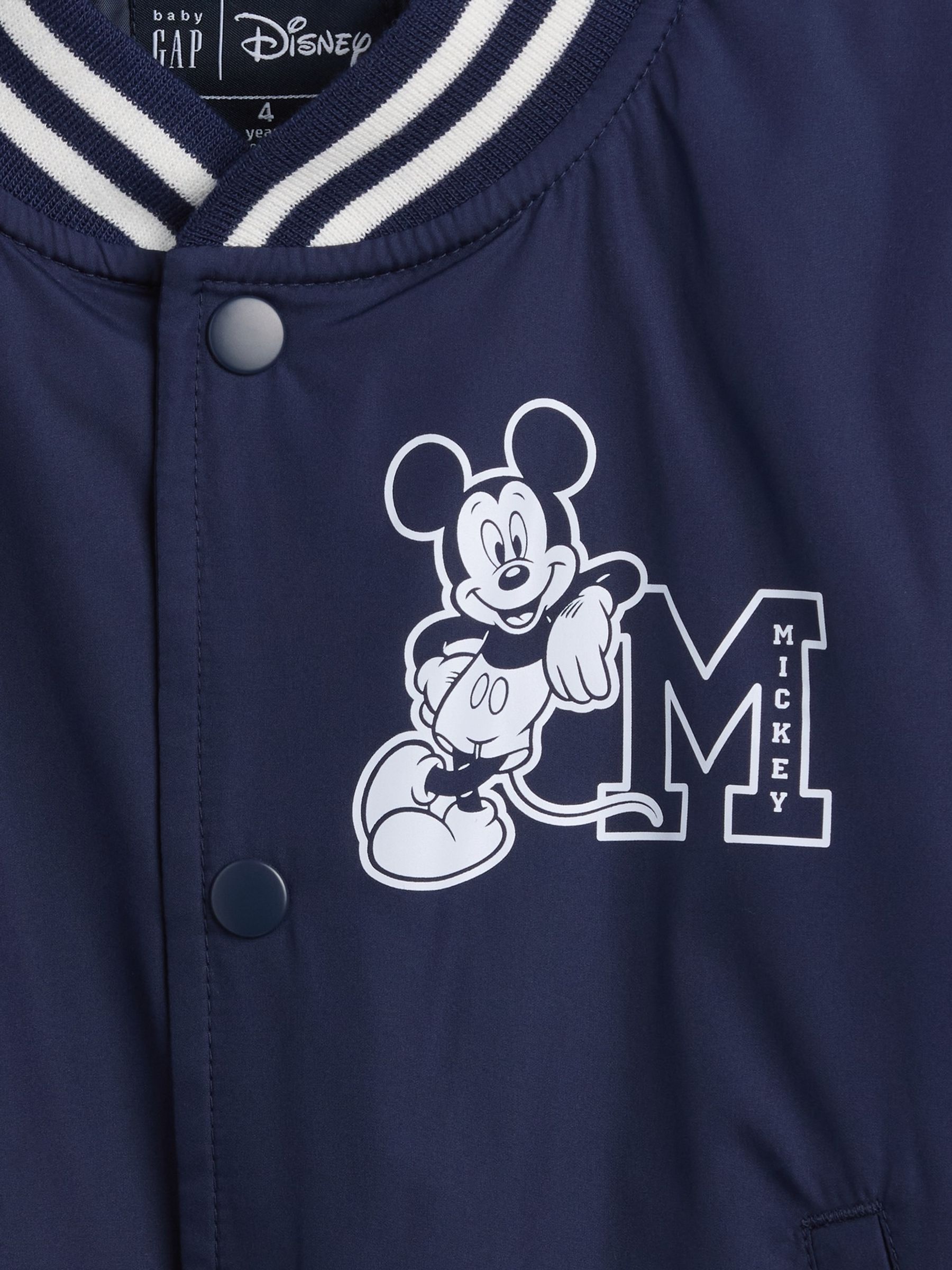 Navy Disney Mickey Mouse Varsity Jacket - Image 4 of 4