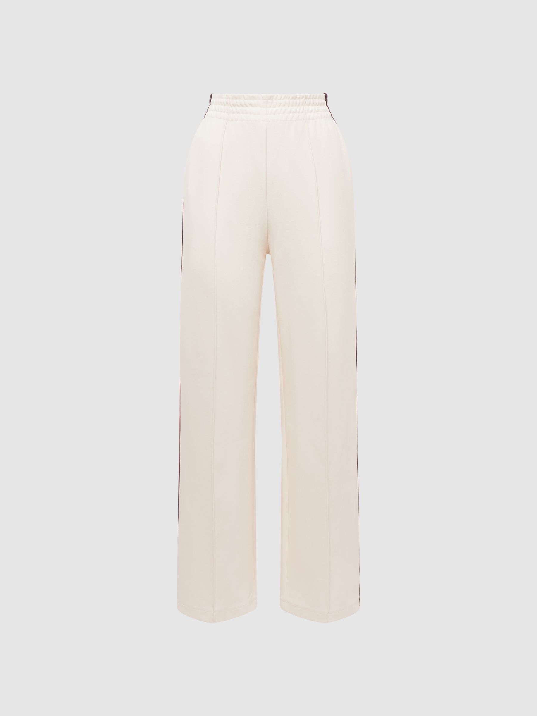 The Upside Wide Leg Side Striped Joggers in White - Image 2 of 6