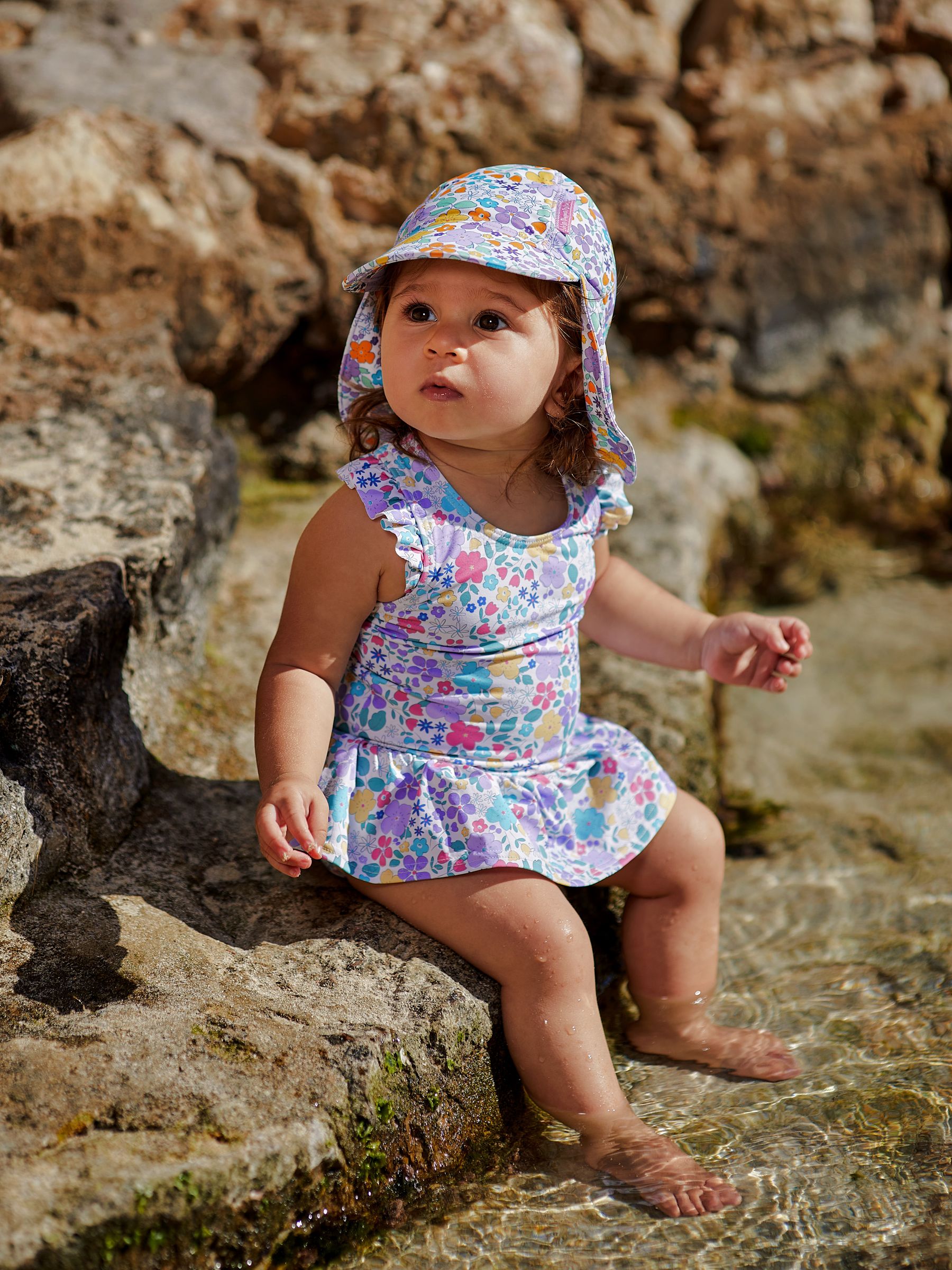 Pastel Swimsuit With Integral Nappy - Image 2 of 5