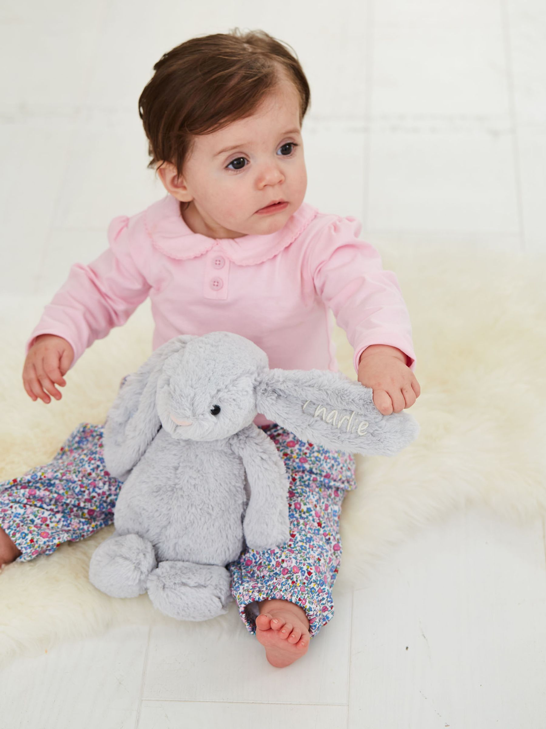 Silver Jellycat Bashful Bunny Medium - Image 1 of 2