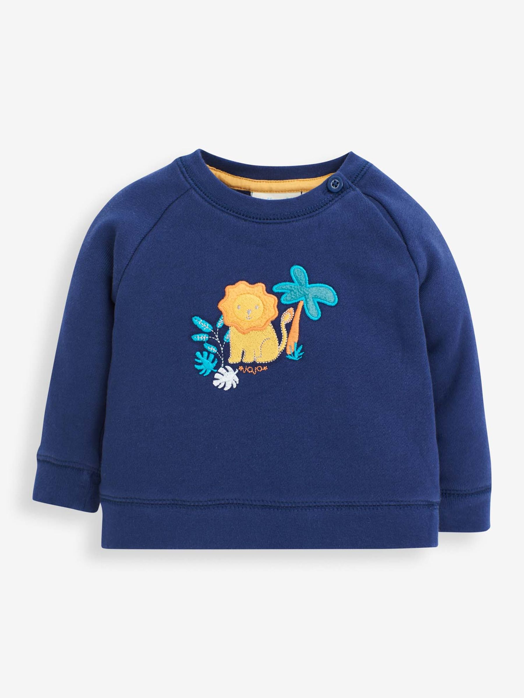 Mustard 2-Piece Safari Sweatshirt & Joggers Baby Set - Image 2 of 6