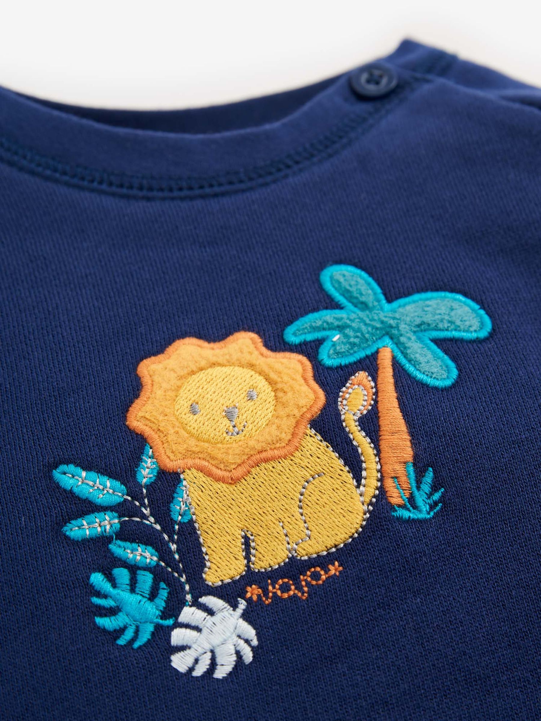 Mustard 2-Piece Safari Sweatshirt & Joggers Baby Set - Image 4 of 6