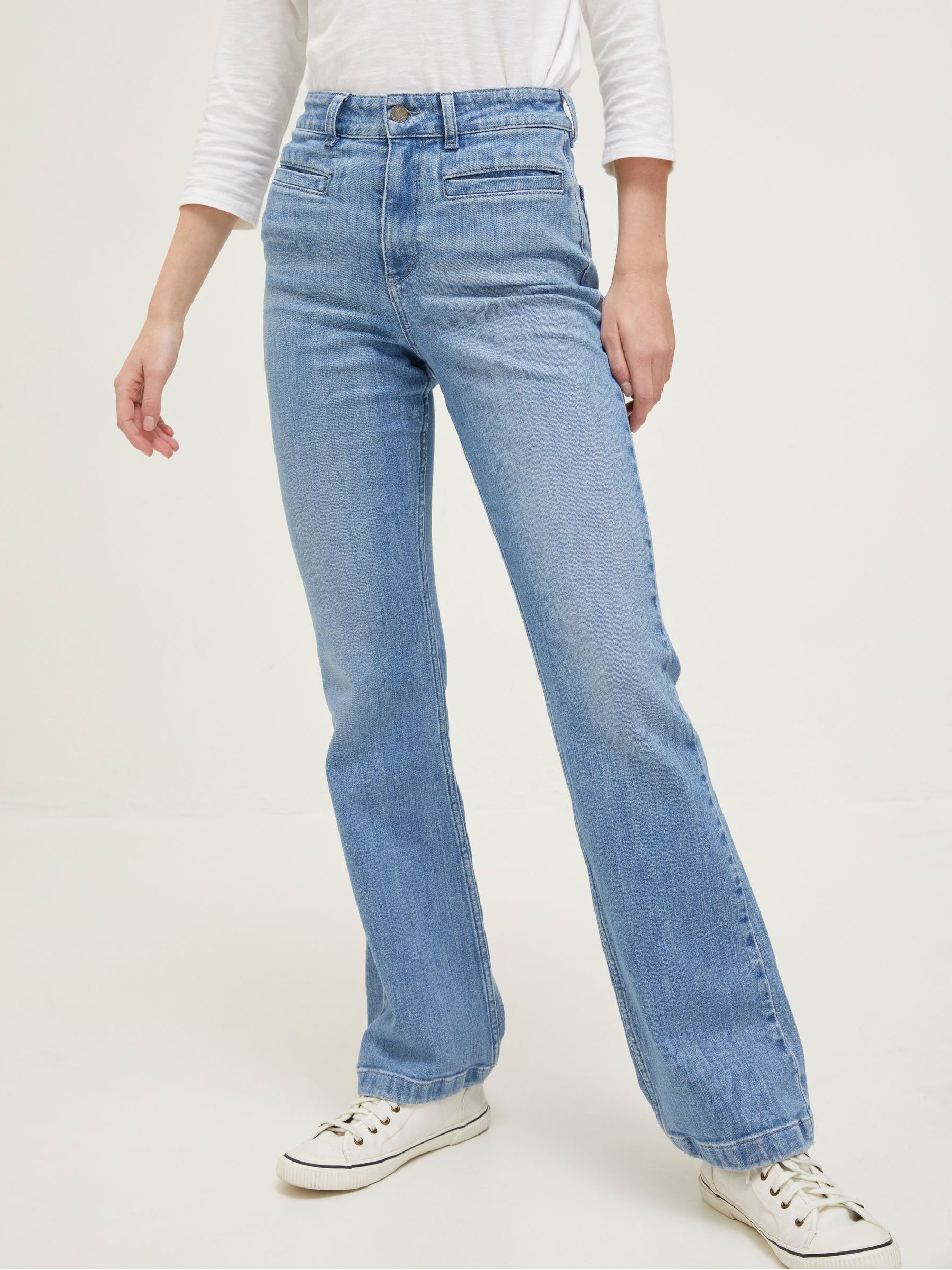 Blue Fly Flare Jeans - Image 1 of 6