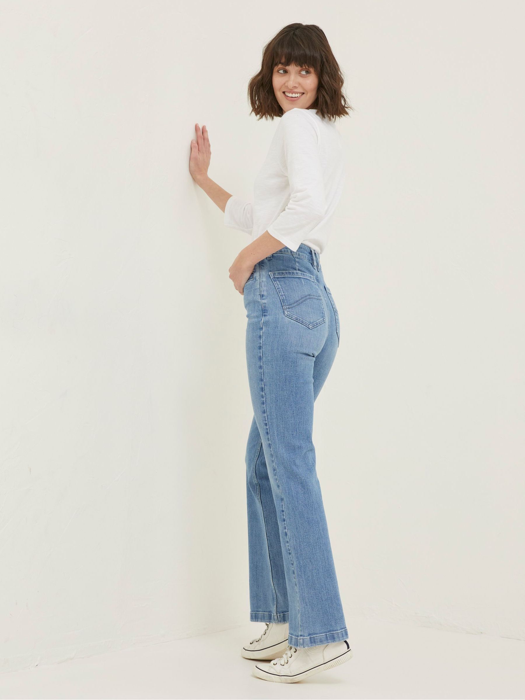 Blue Fly Flare Jeans - Image 2 of 6