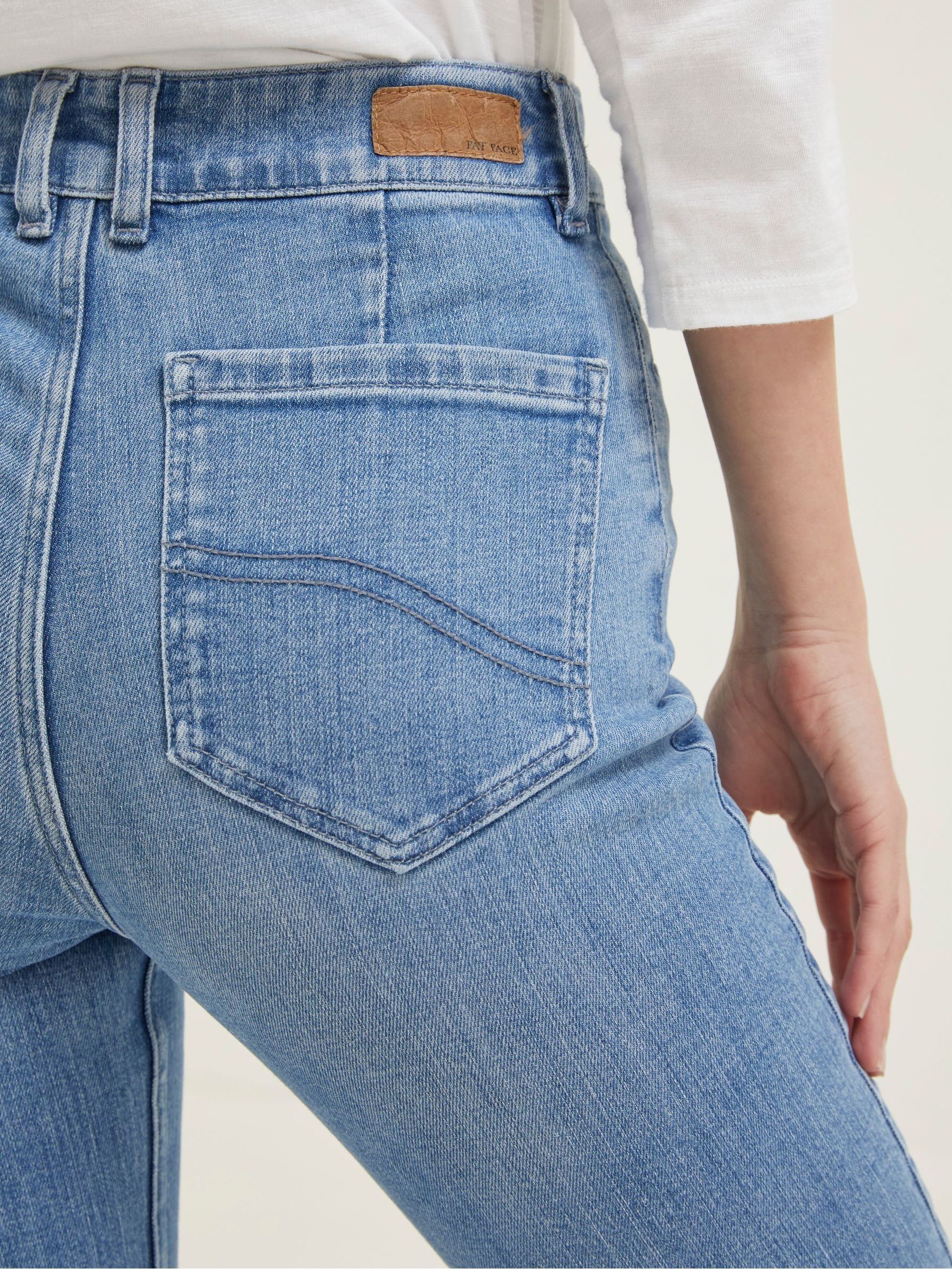 Blue Fly Flare Jeans - Image 5 of 6