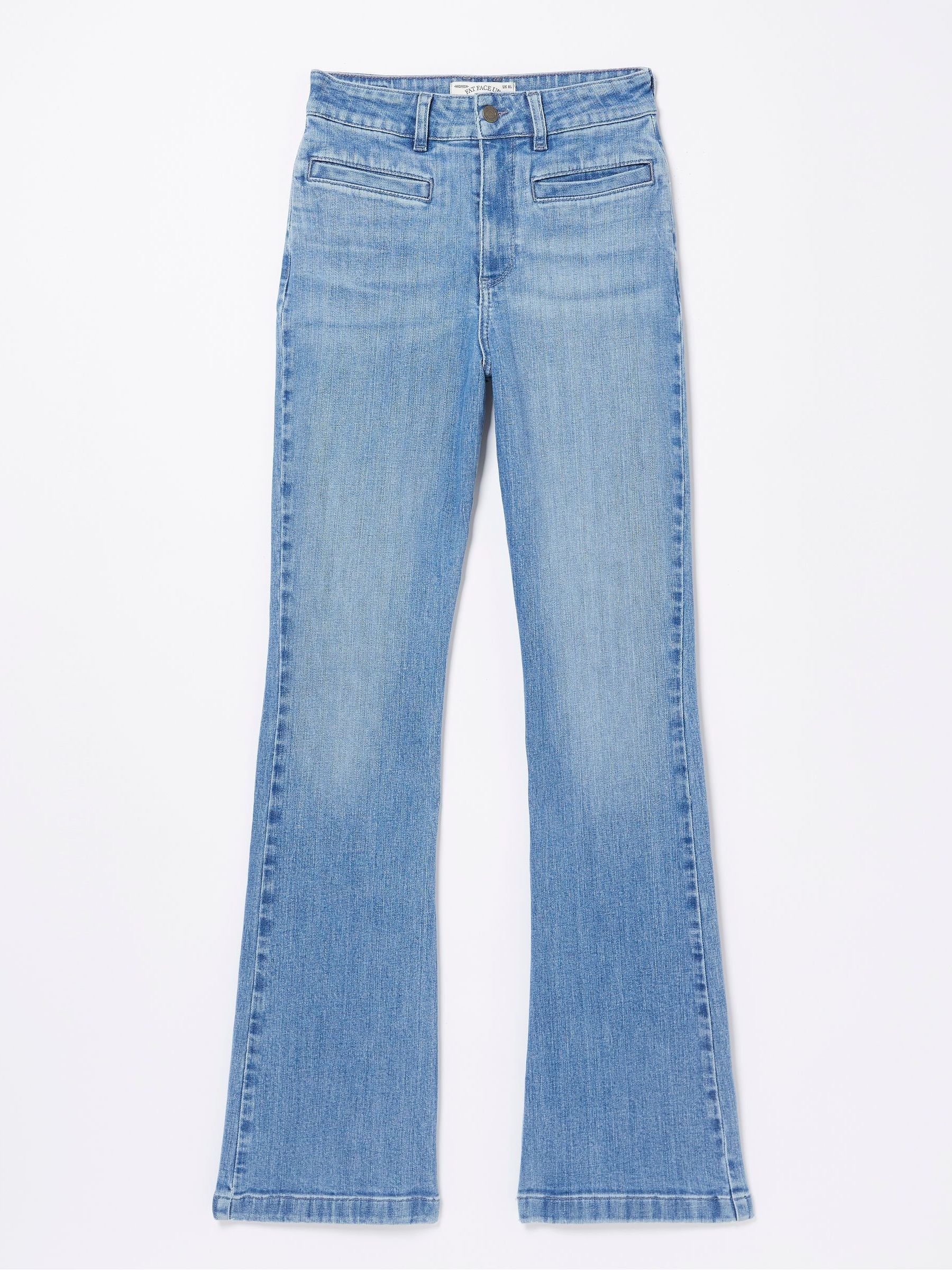 Blue Fly Flare Jeans - Image 6 of 6