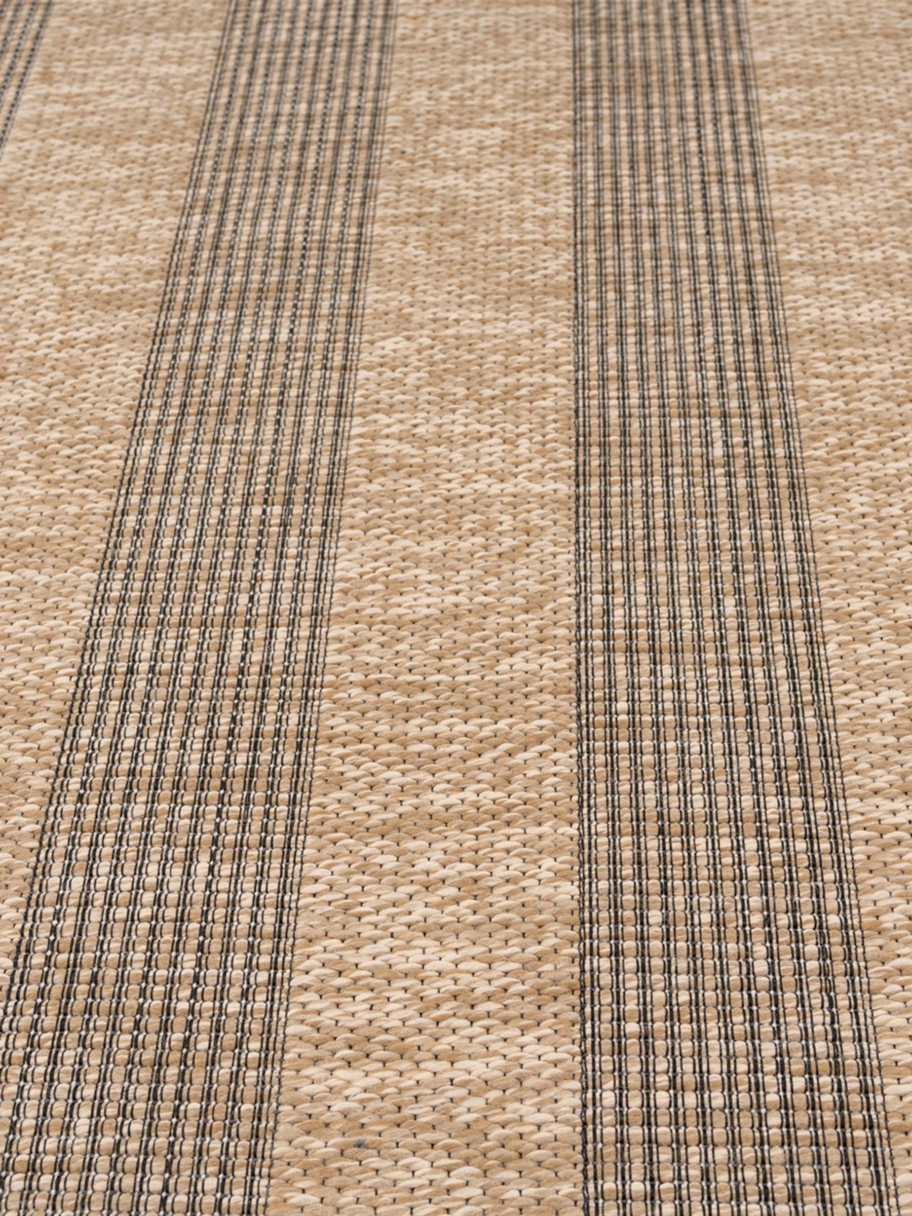 kukoon Beige Washable Leni Striped Rug - Image 5 of 6