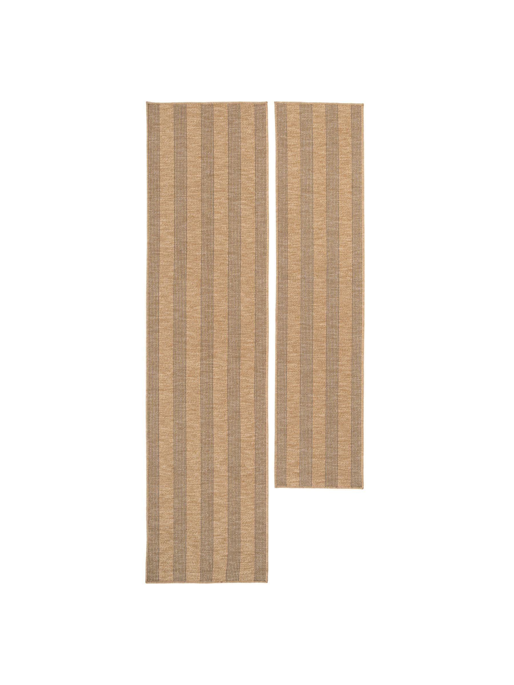 kukoon Beige Washable Leni Striped Rug - Image 6 of 6