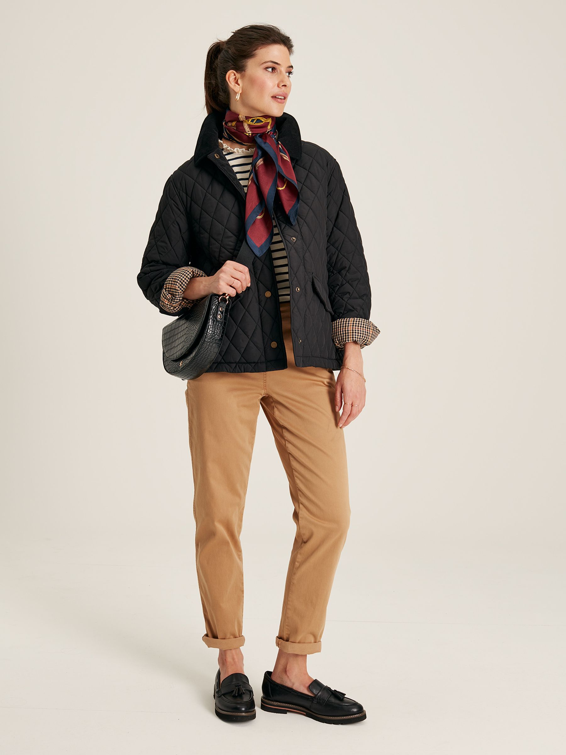 Arlington Black Showerproof Diamond Quilted Jacket - Image 2 of 6 Arlington Black Showerproof Diamond Quilted Jacket - Image 2 of 6