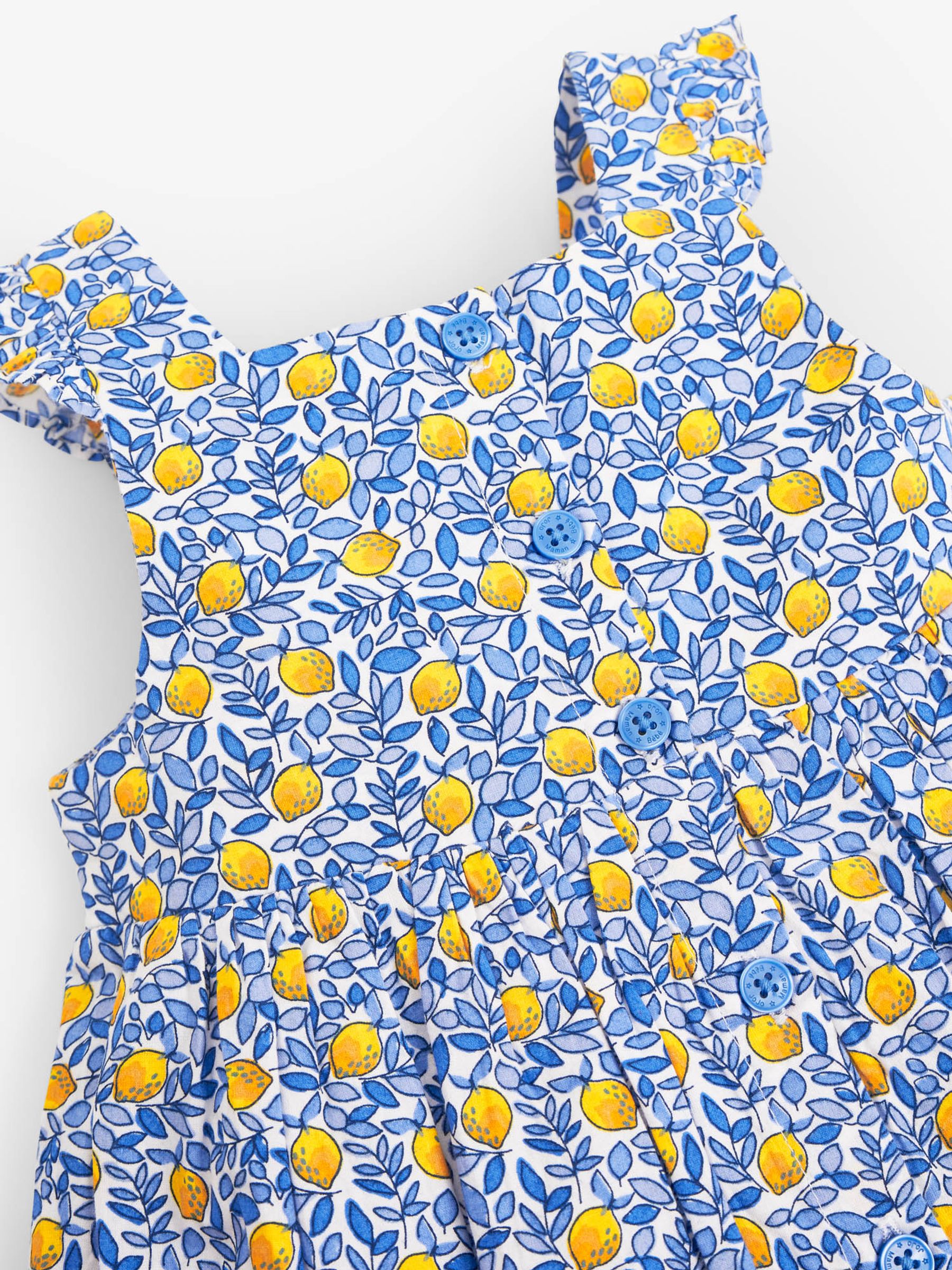 White Girls Pretty Lemon Bloom Button Front Dress - Image 2 of 4