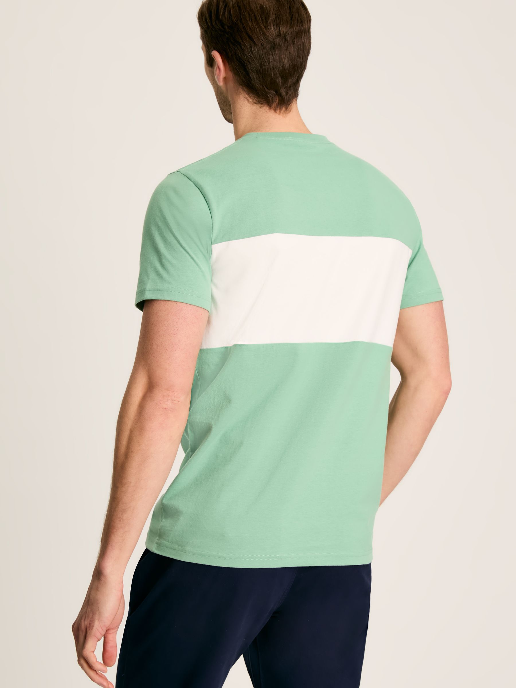 Denton Green Colourblock Jersey Crew Neck T-Shirt - Image 2 of 6